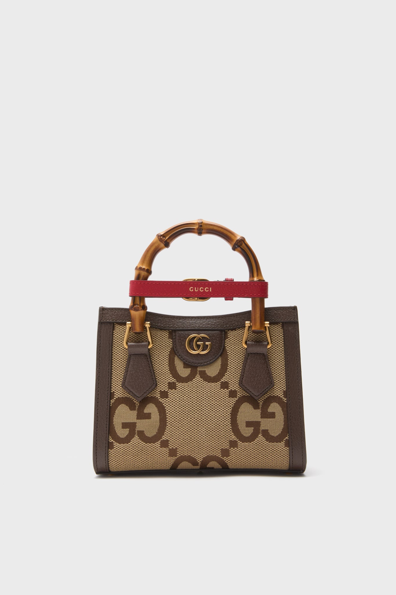 Gucci Beige Brown Canvas Shoulder Bag-Beilave