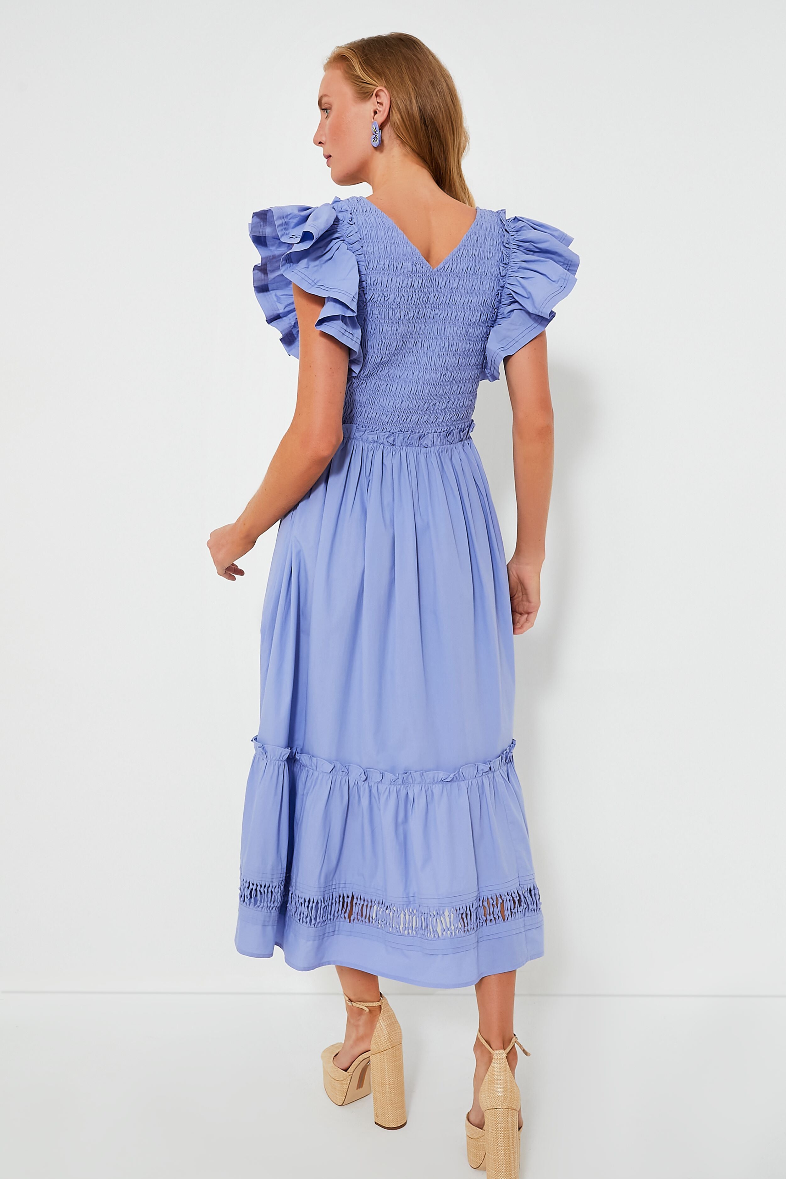 Exclusive Periwinkle Gladys Ankle Dress-Beilave