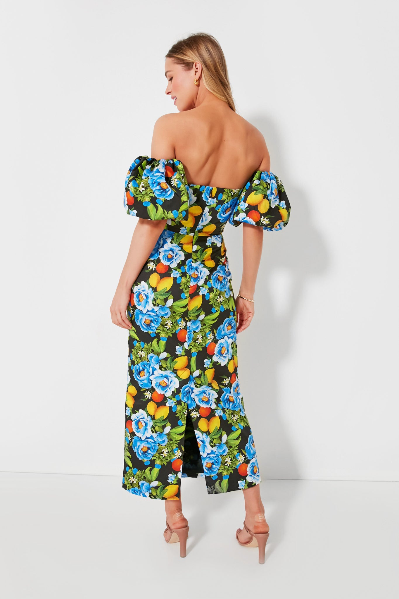 Peonia Black Tati Cotton Dress-Beilave