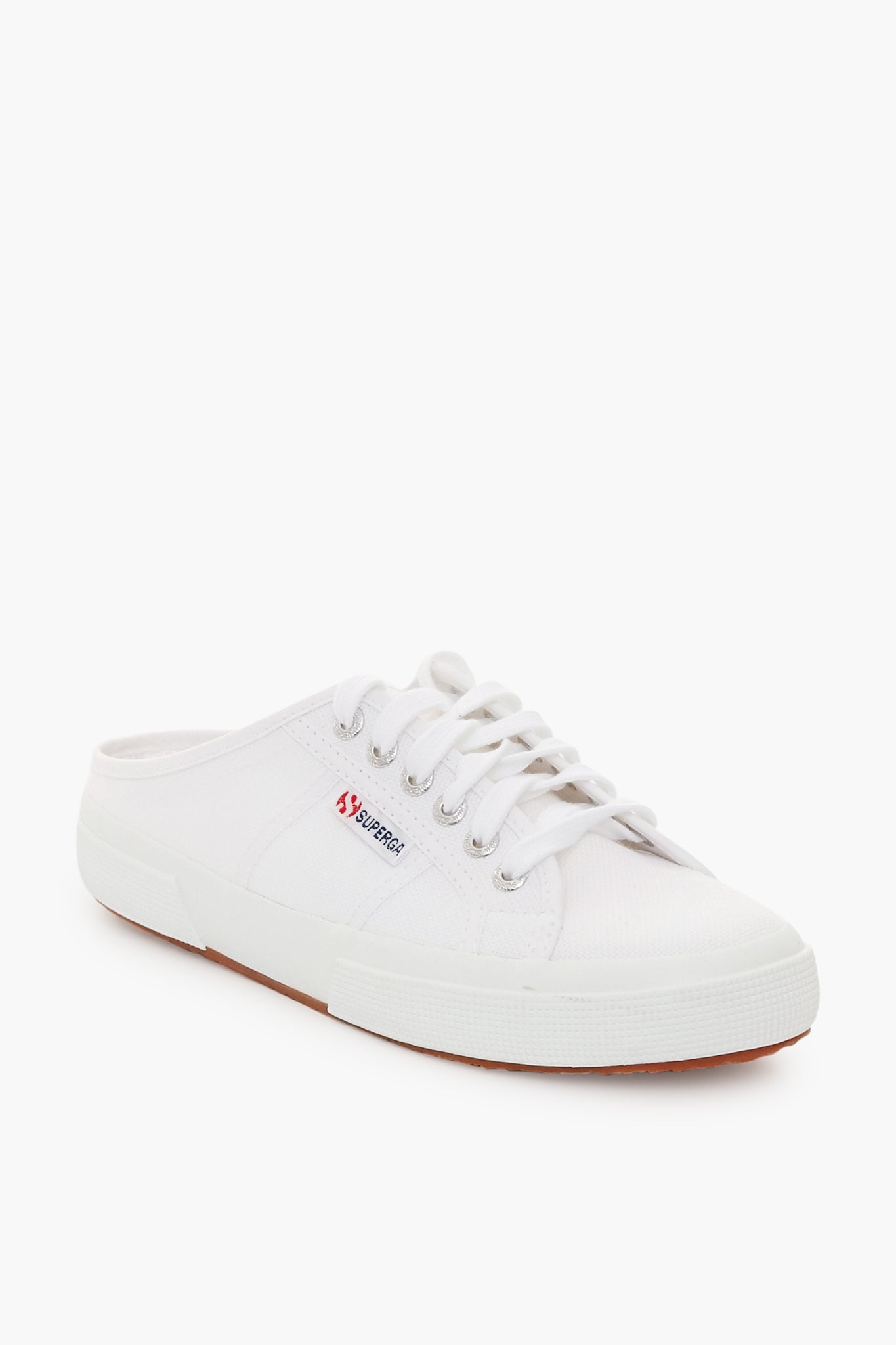 White Canvas Mules-Beilave