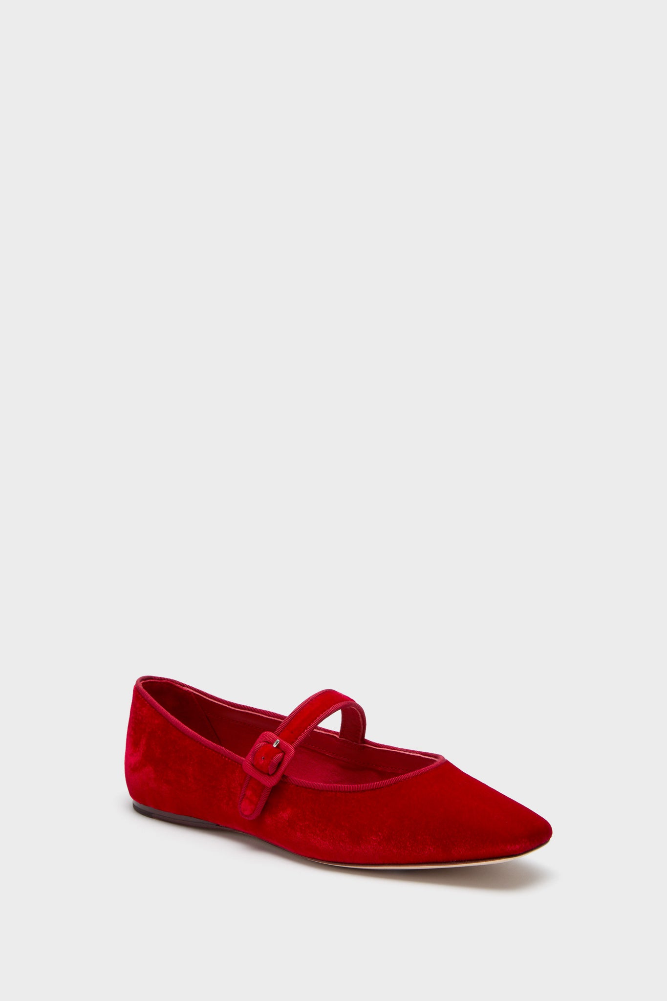 Red Velvet Ginger Mary Jane Flats-Beilave