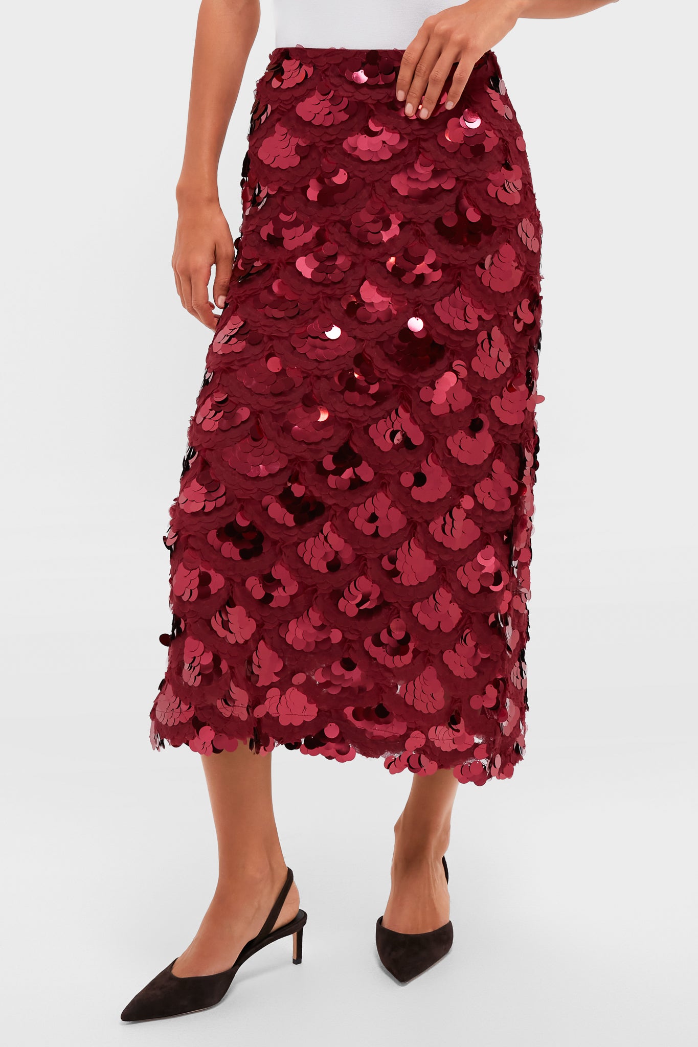 Ruby Paillette Mona Maxi Skirt-Beilave