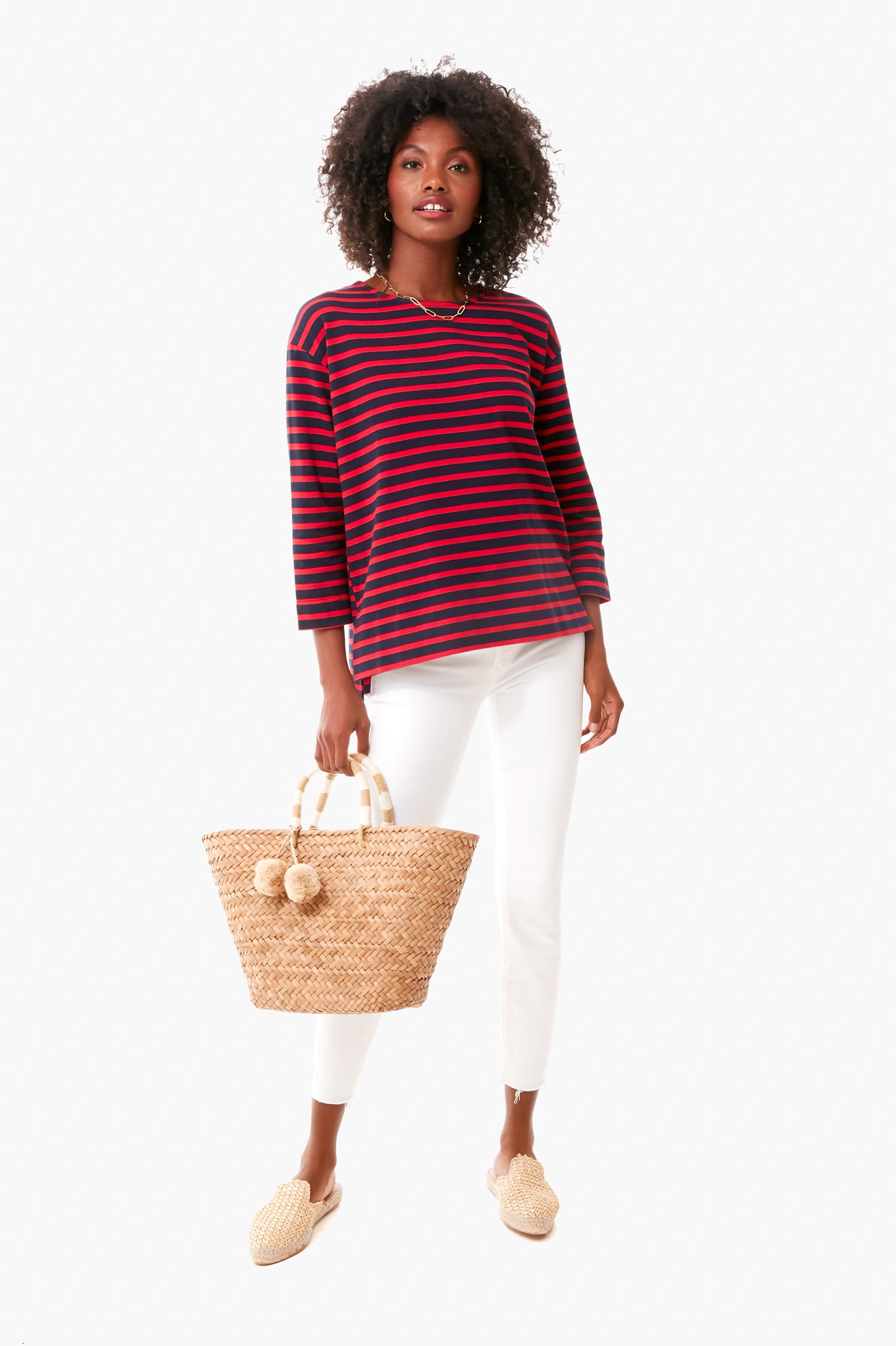 Raffia Net Mules-Beilave