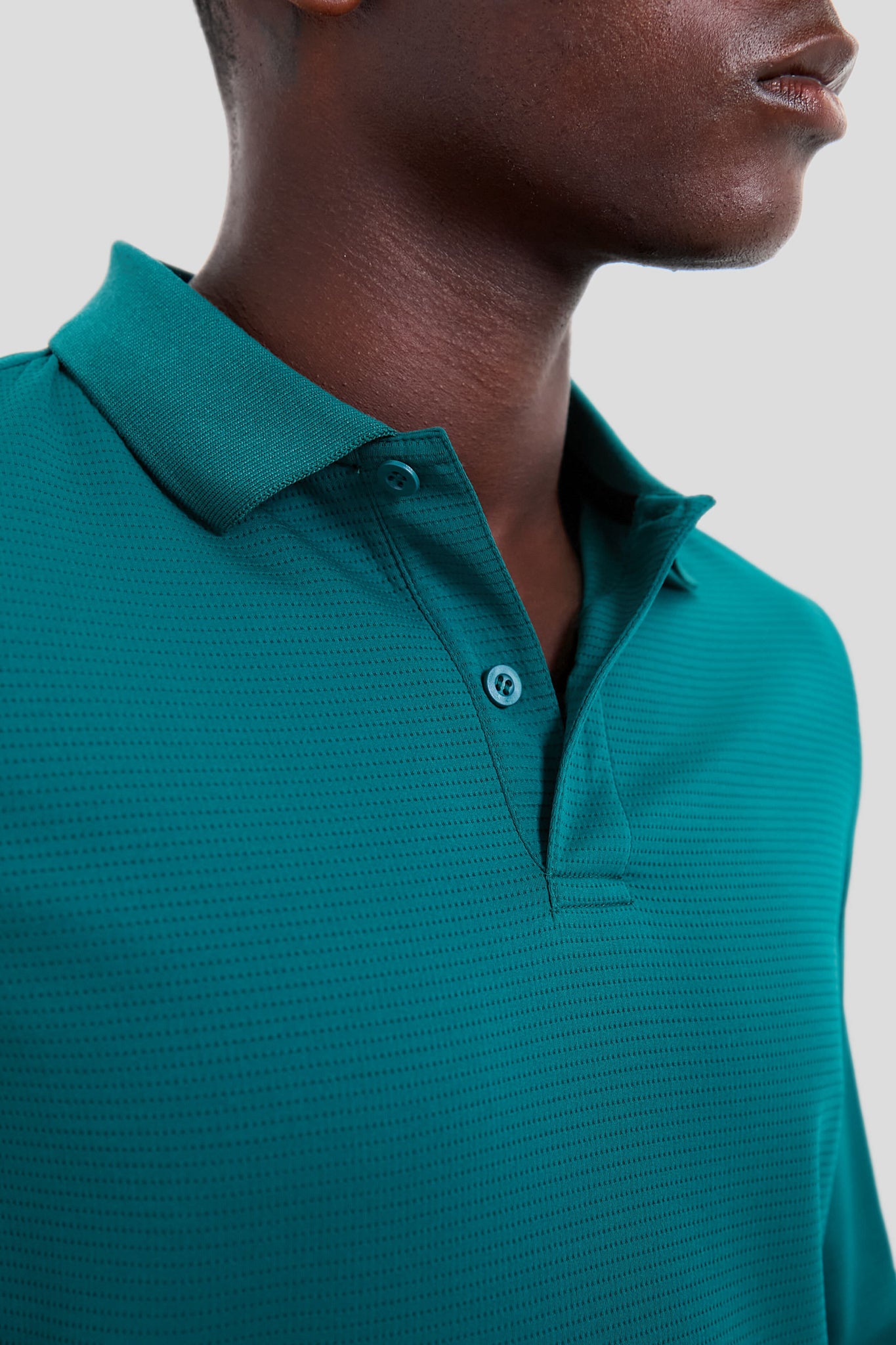 British Racing Green Cordova Long Sleeve Polo-Beilave
