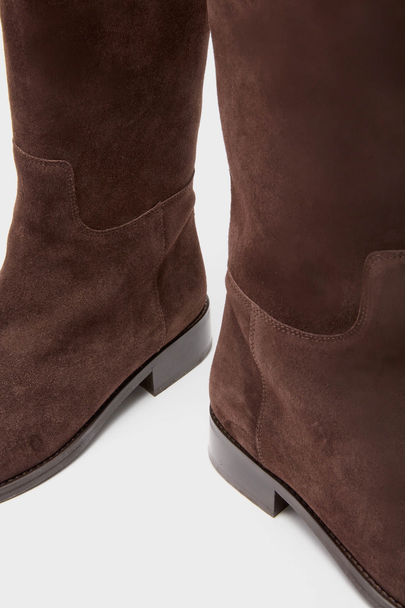 Chocolate Suede Ryder Boots-Beilave
