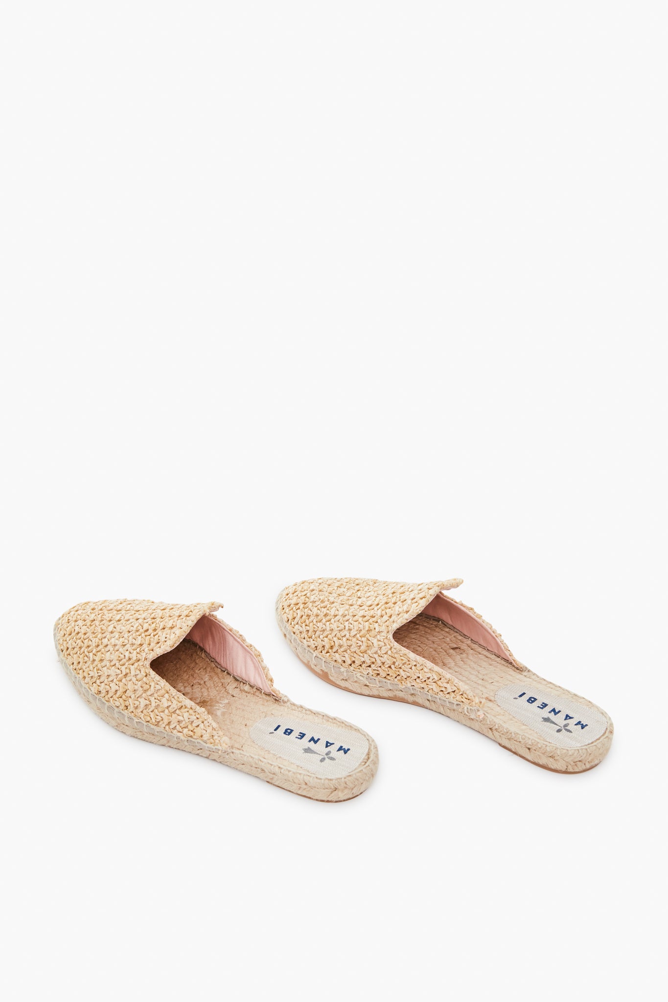 Raffia Net Mules-Beilave