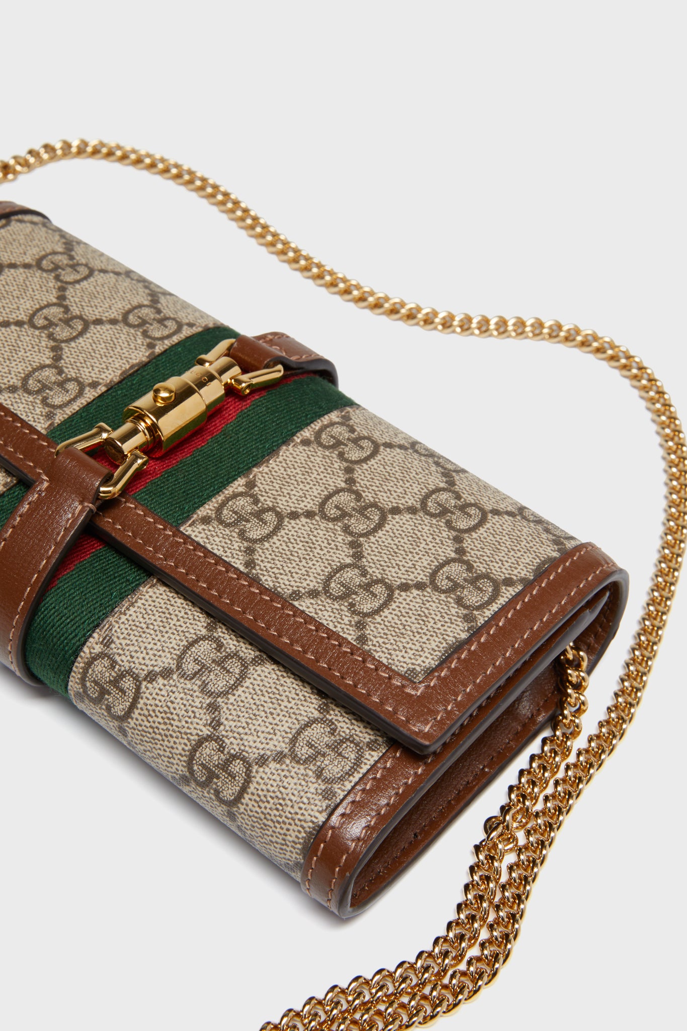 Gucci Beige GG Canvas Jacket 1961 Wallet On Chain-Beilave