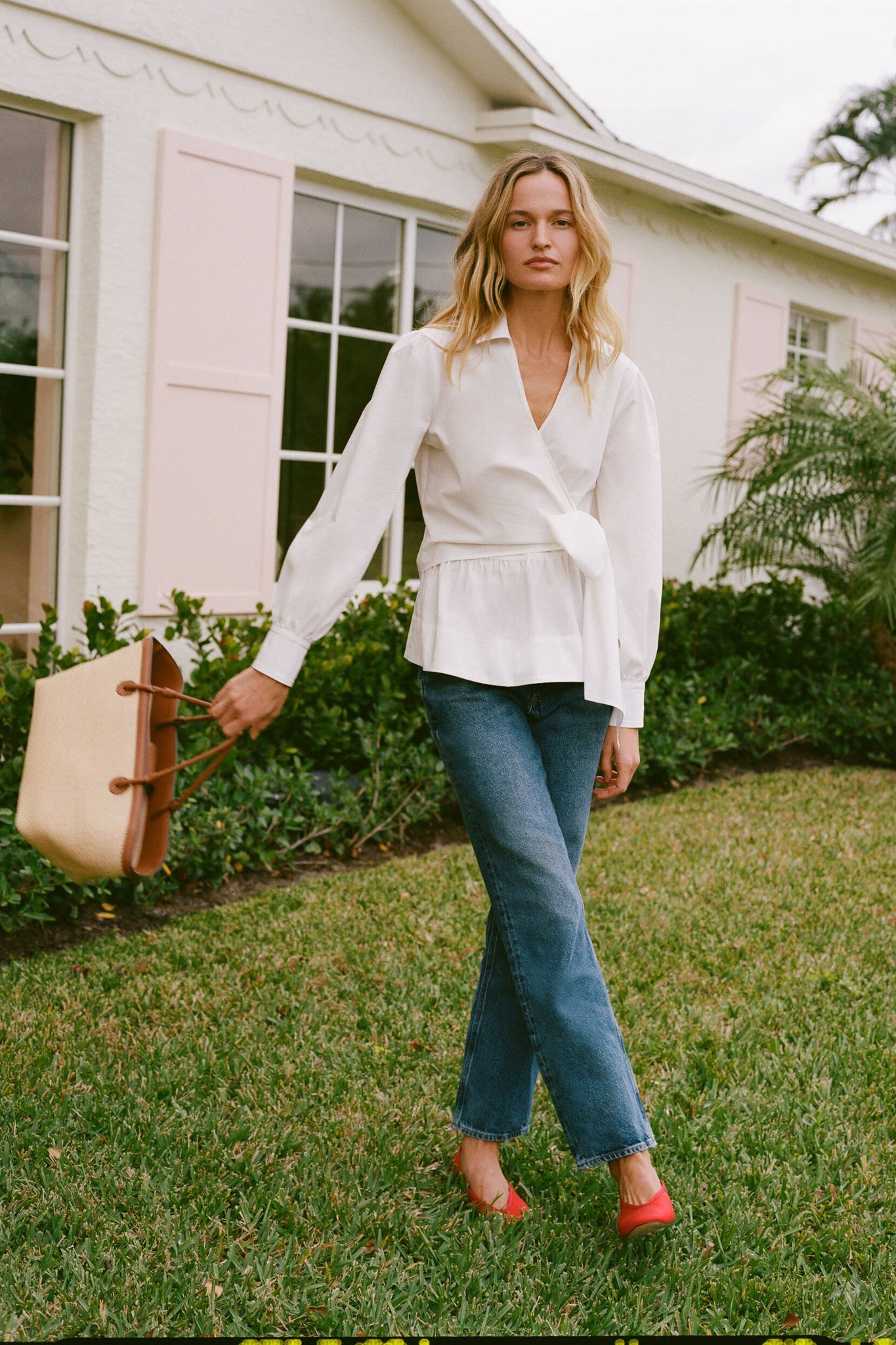 Red Mesh Nina Flats-Beilave