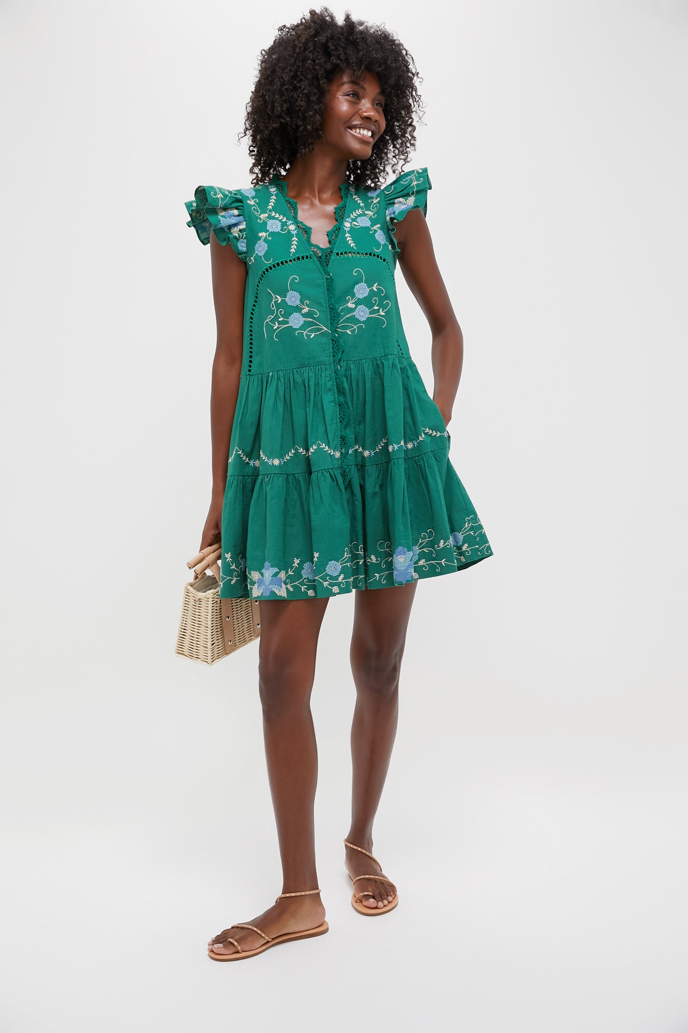 Exclusive Green Vesna Tunic Dress-Beilave