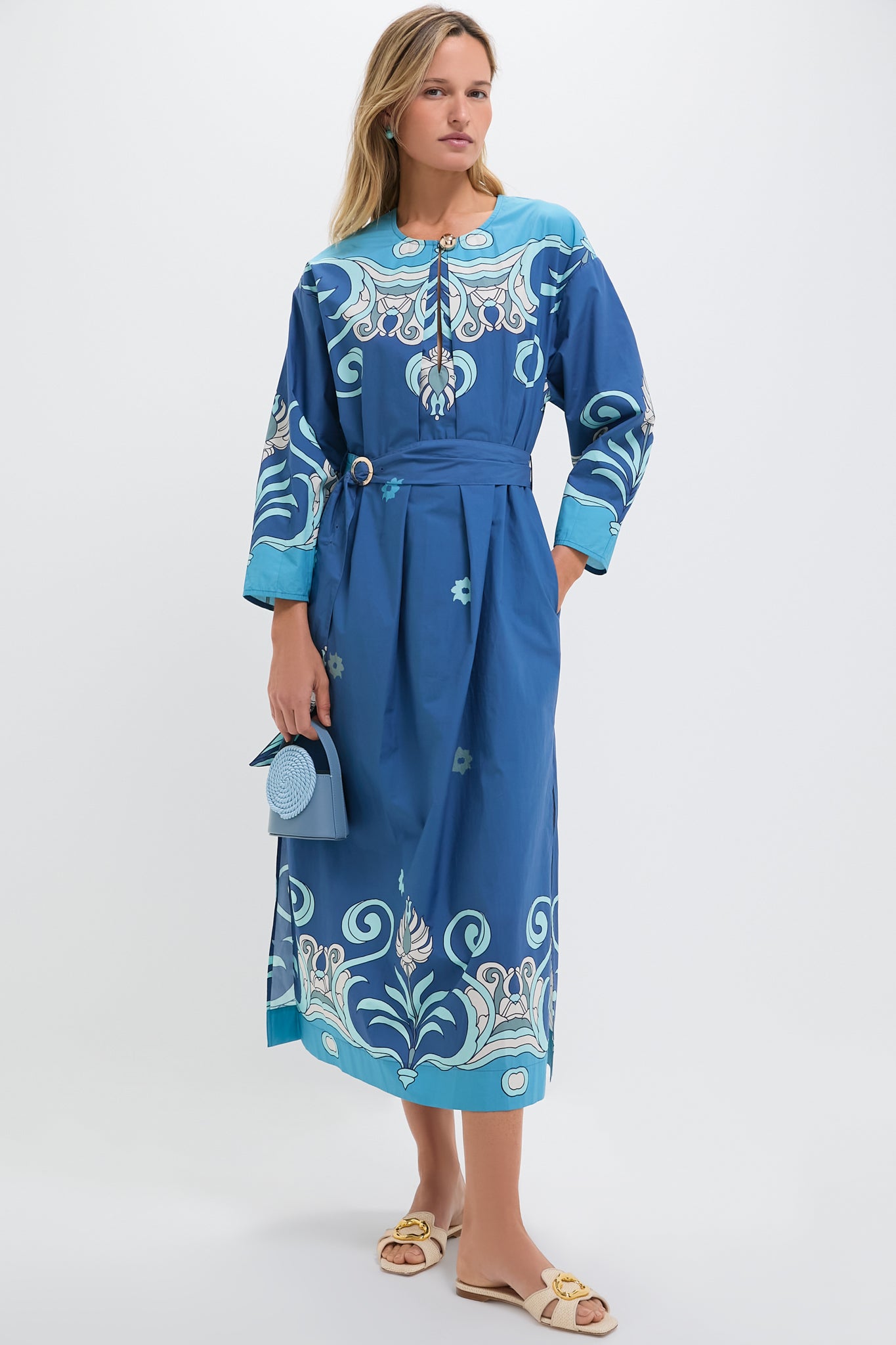 Blue Tiles Inae Dress-Beilave