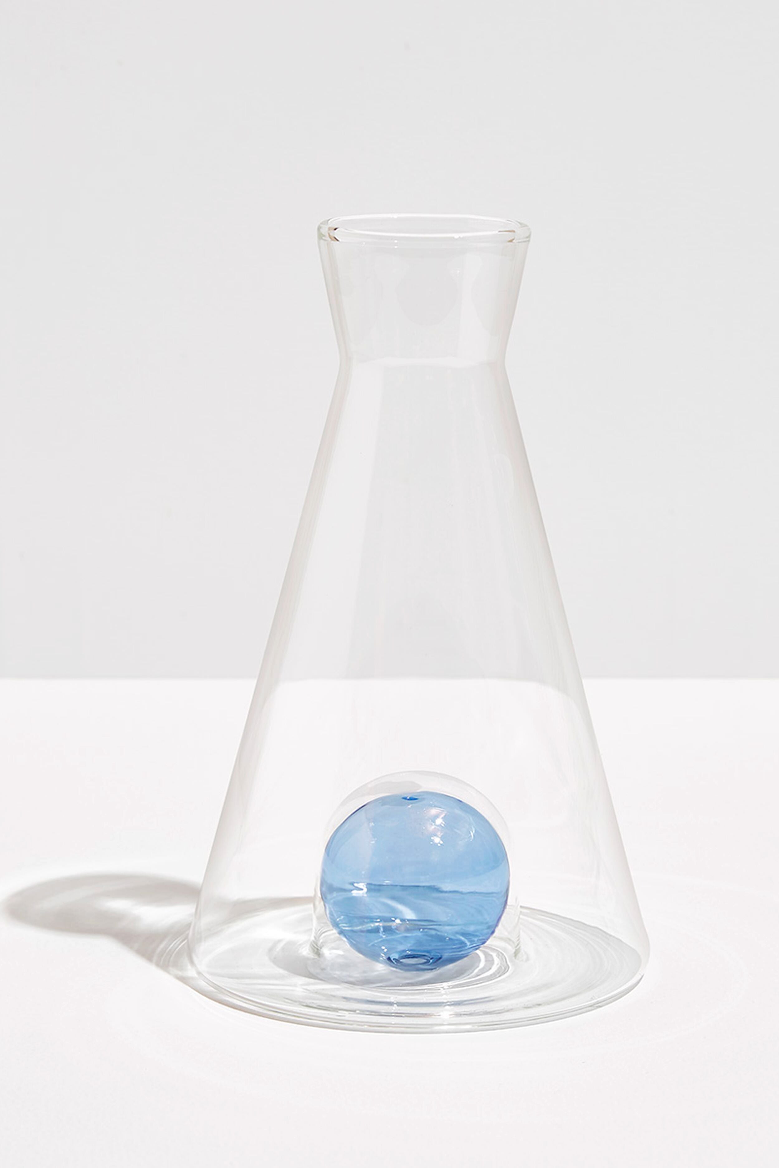 Clear and Blue Vice Versa Carafe-Beilave