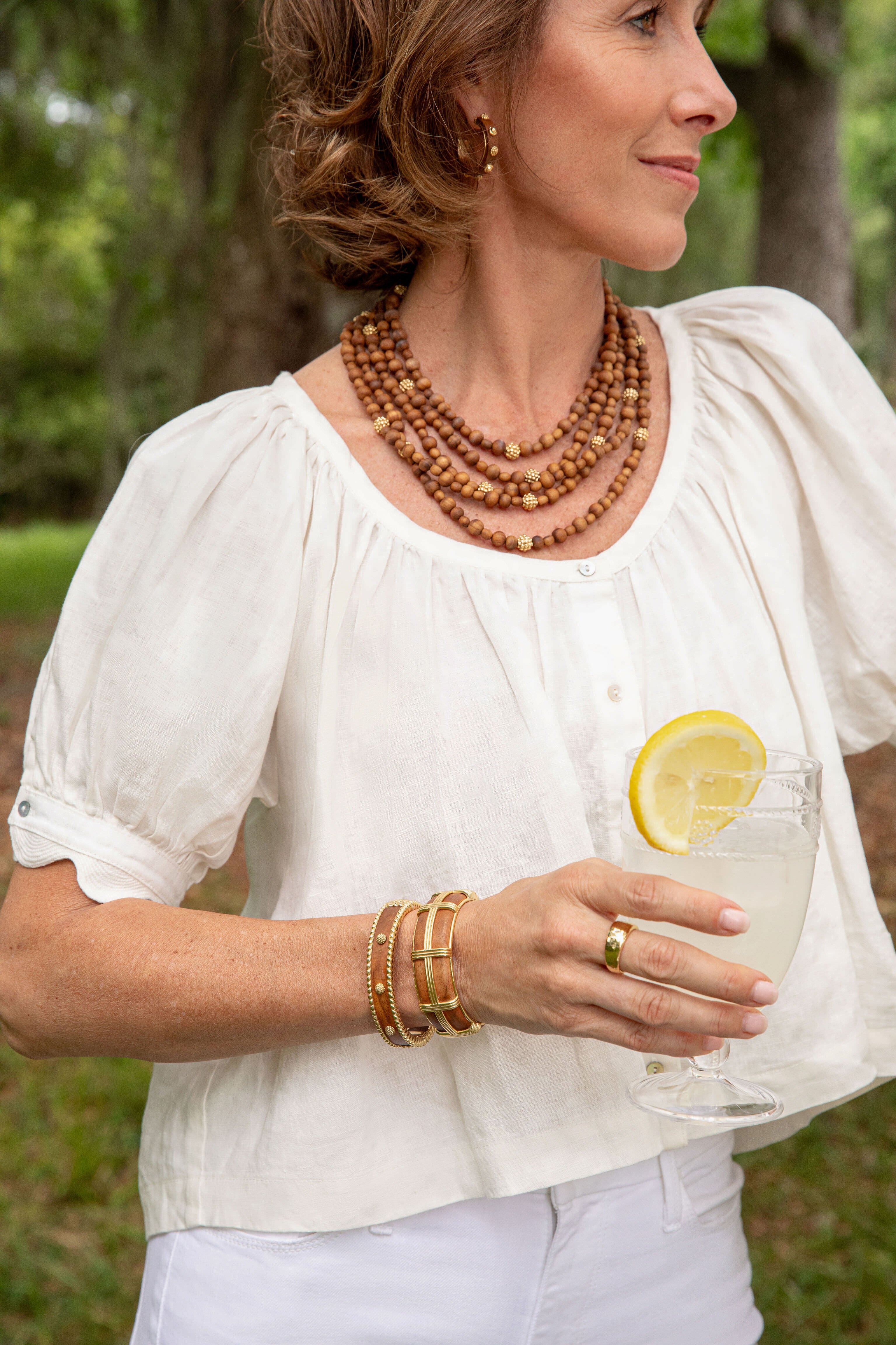 Teak Small Hinged Cuff-Beilave