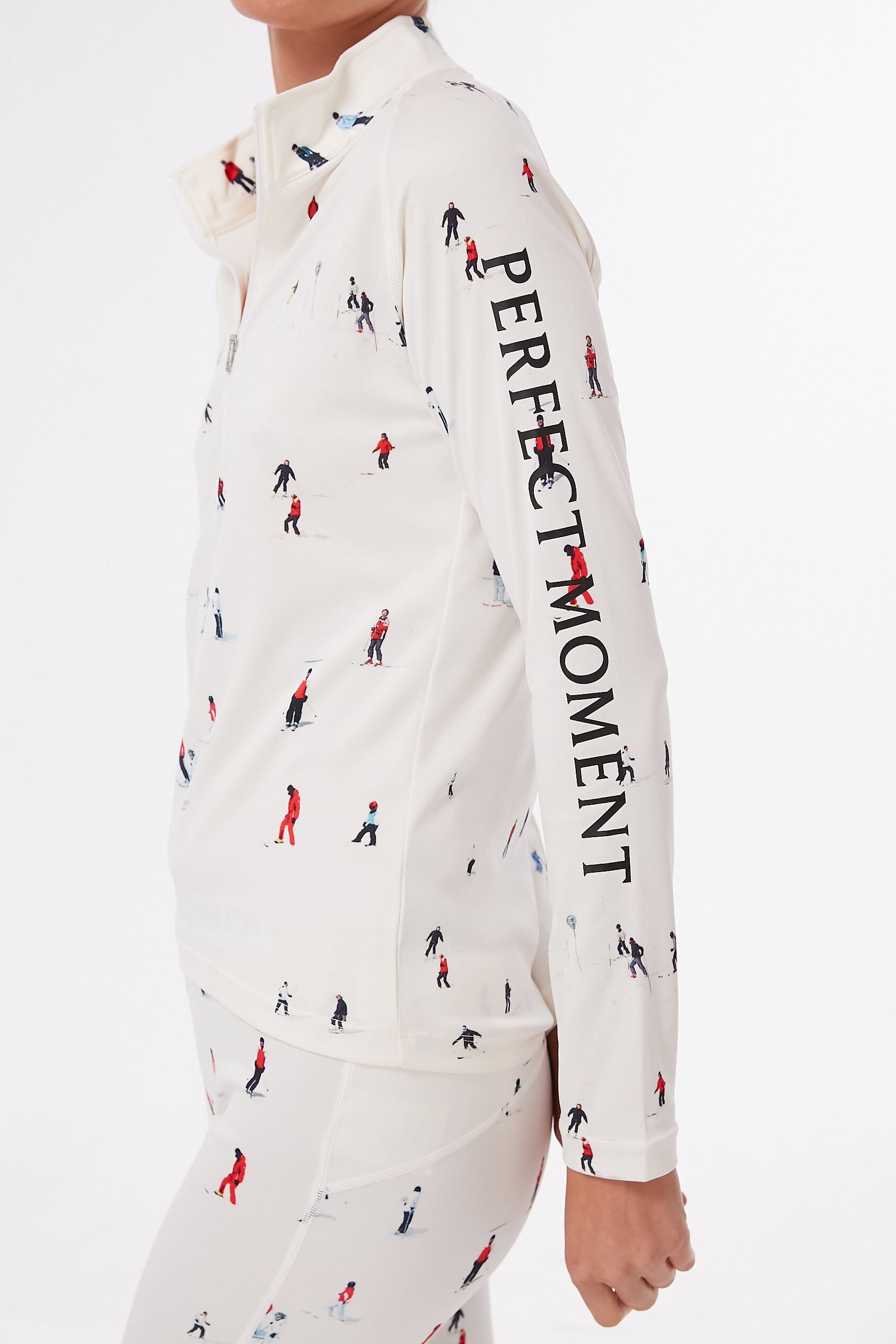 Dede Ski Print Thermal Half Zip-Beilave