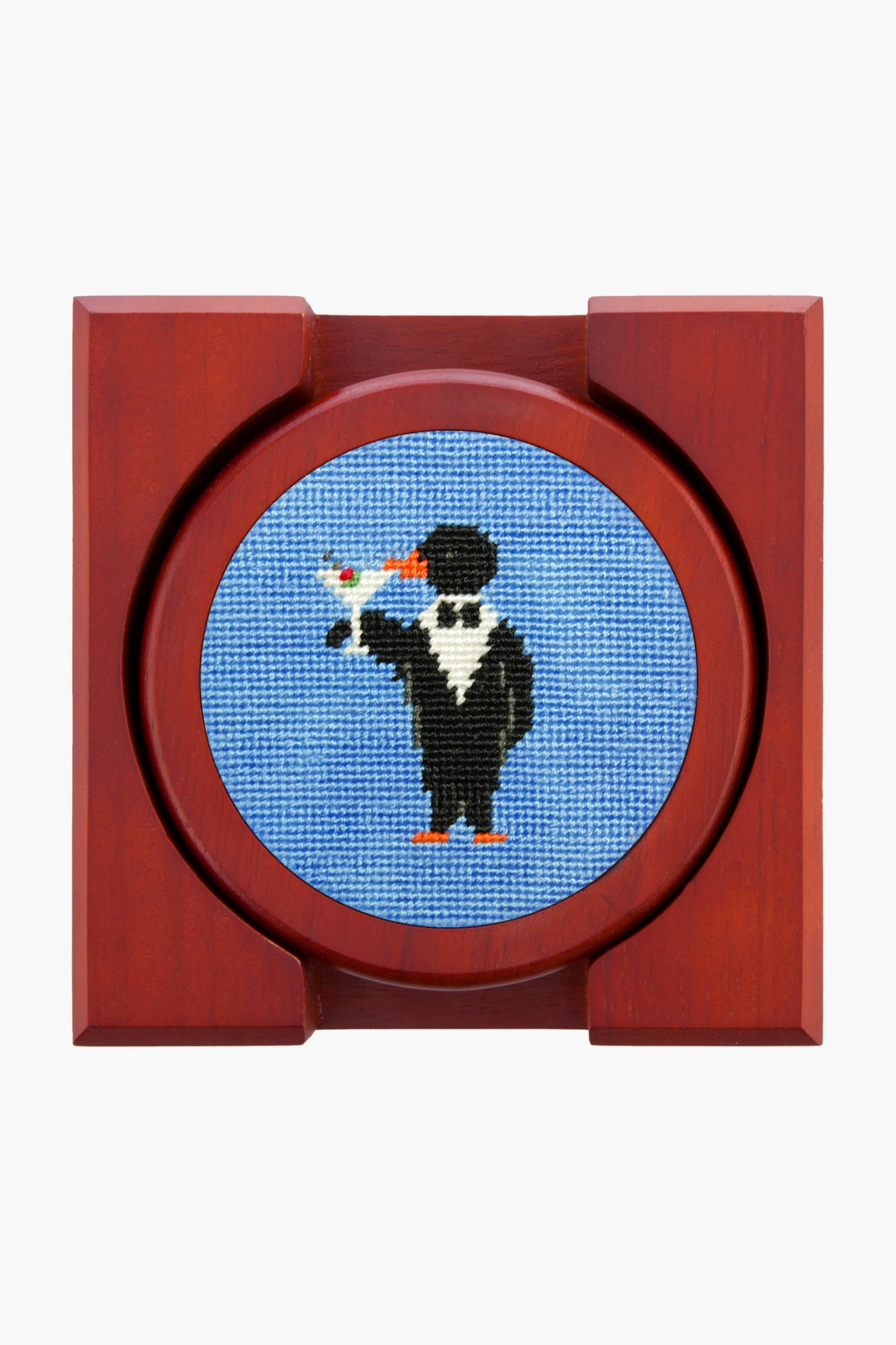 Party Animals Needlepoint Coaster Set-Beilave
