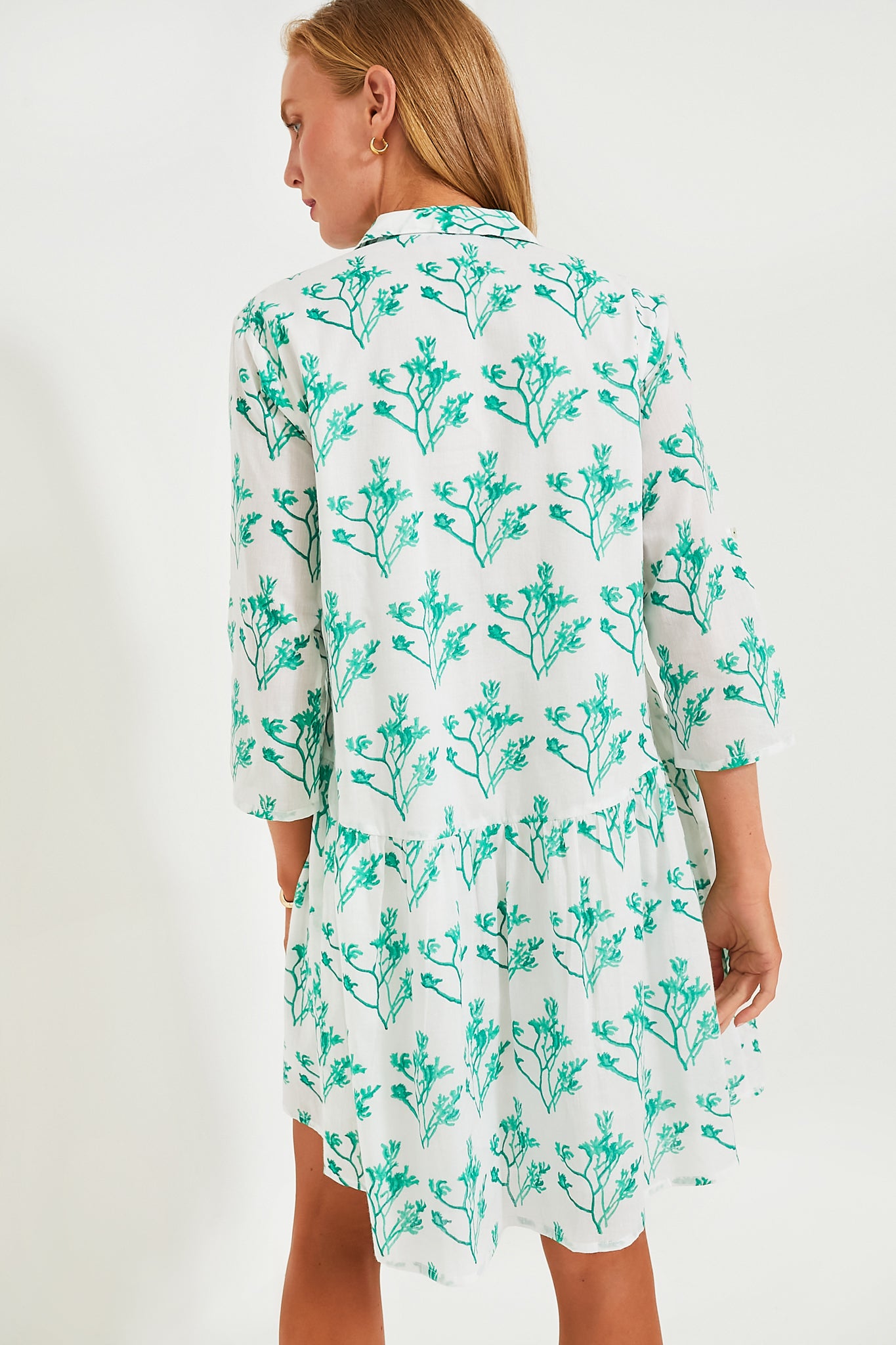 Green Katano Deauville Short Dress-Beilave