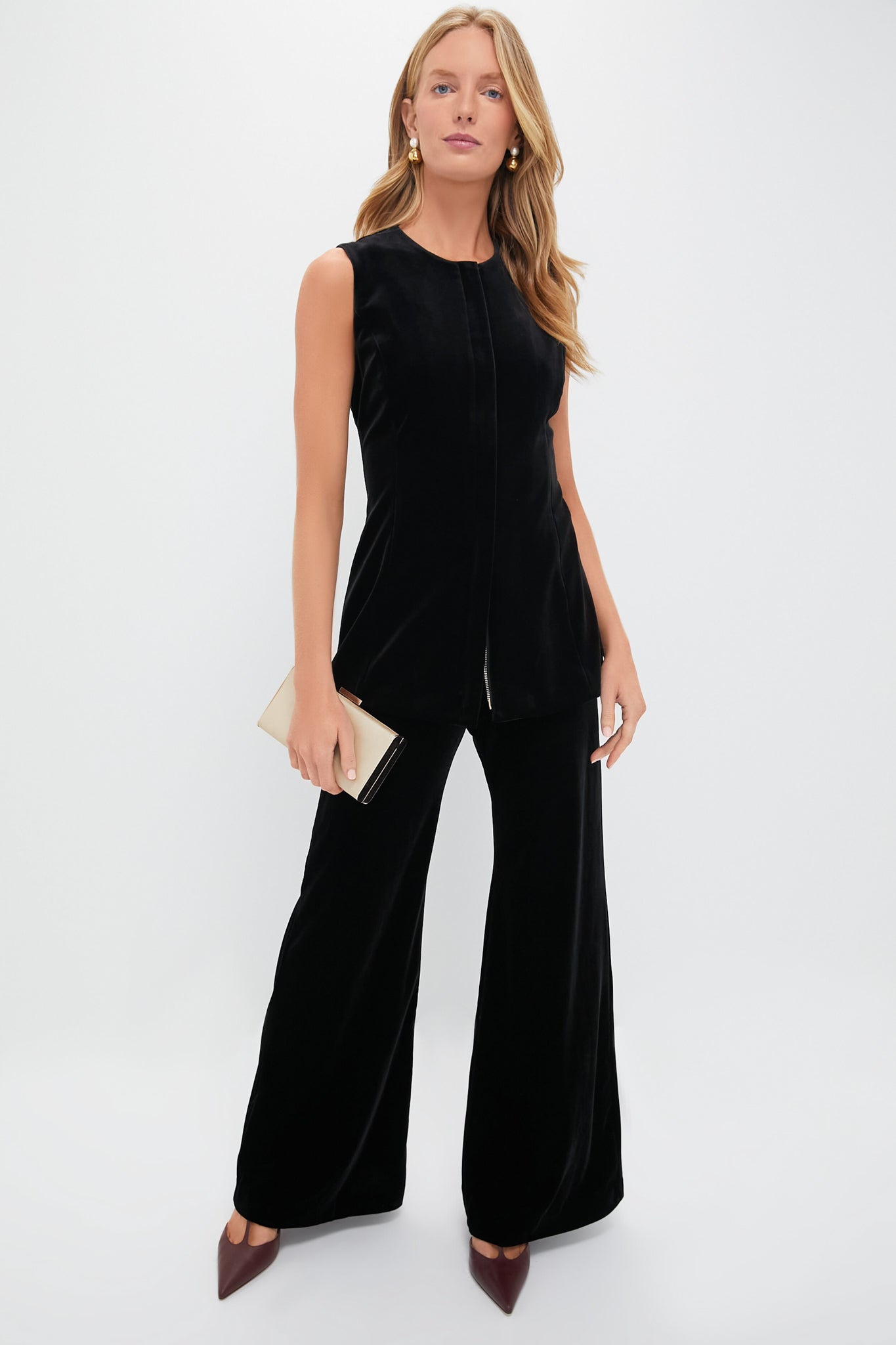 Gold Pearl Sphere Earrings-Beilave