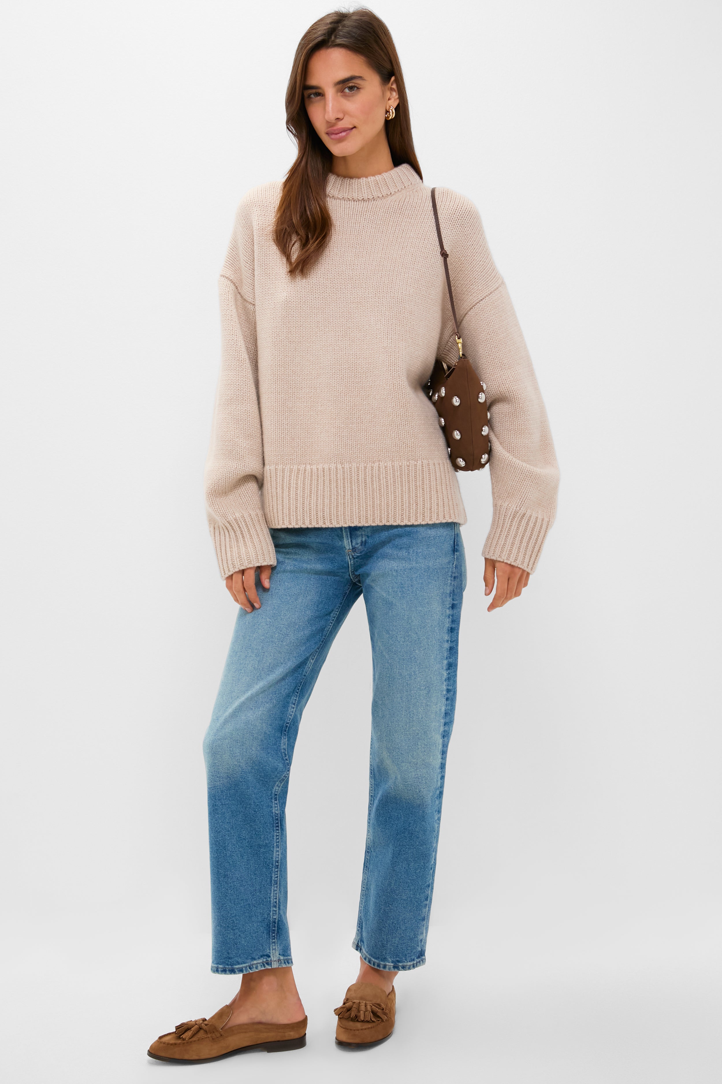 Camel Suede Mara Loafers-Beilave