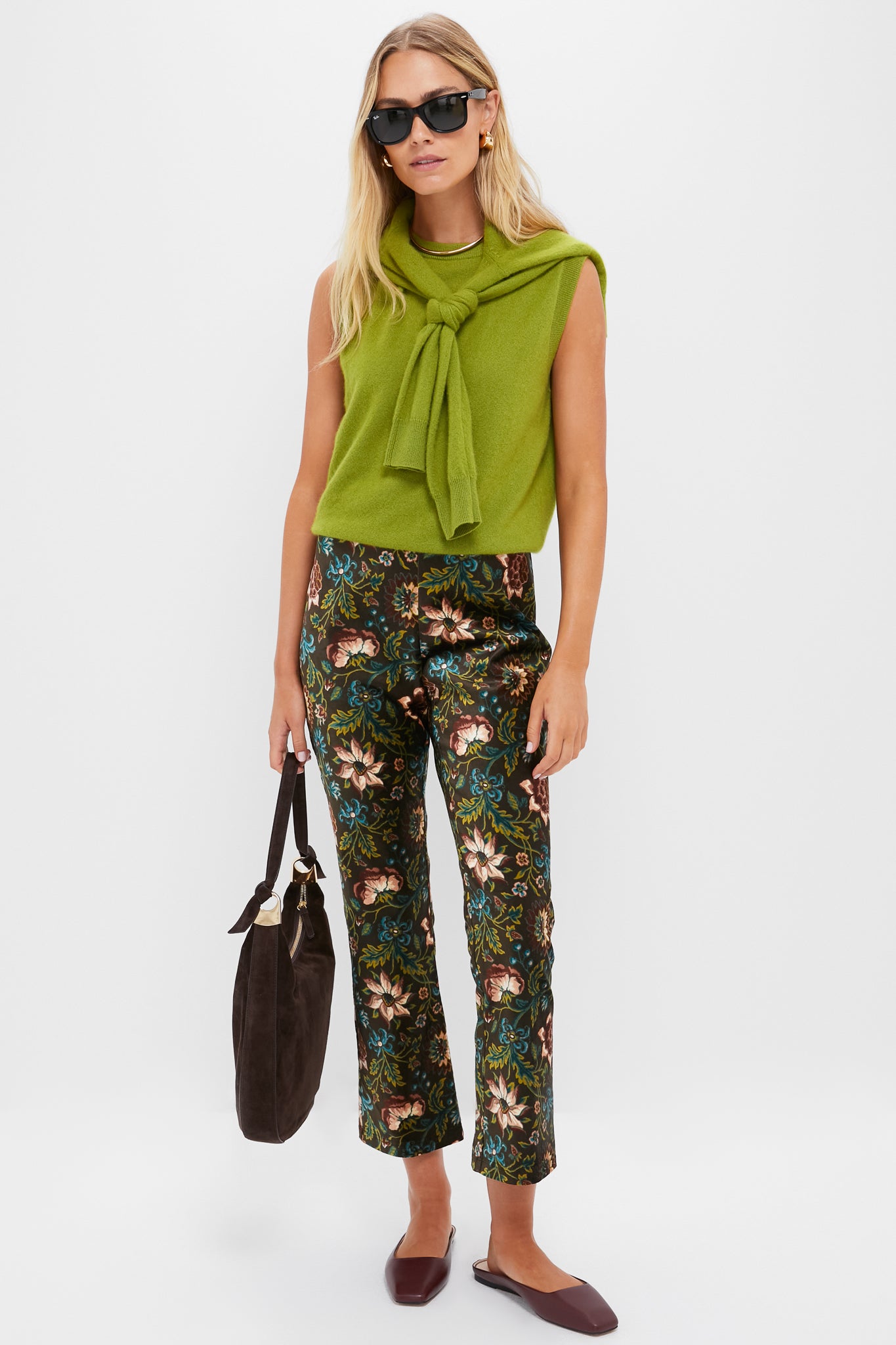 Hazel Moonflower Velvet Ashford Pants-Beilave
