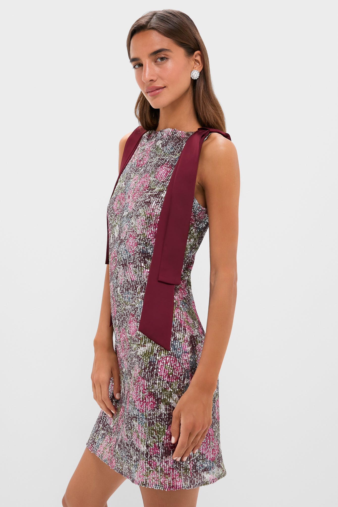 Floral Sequin Burroughs Dress-Beilave