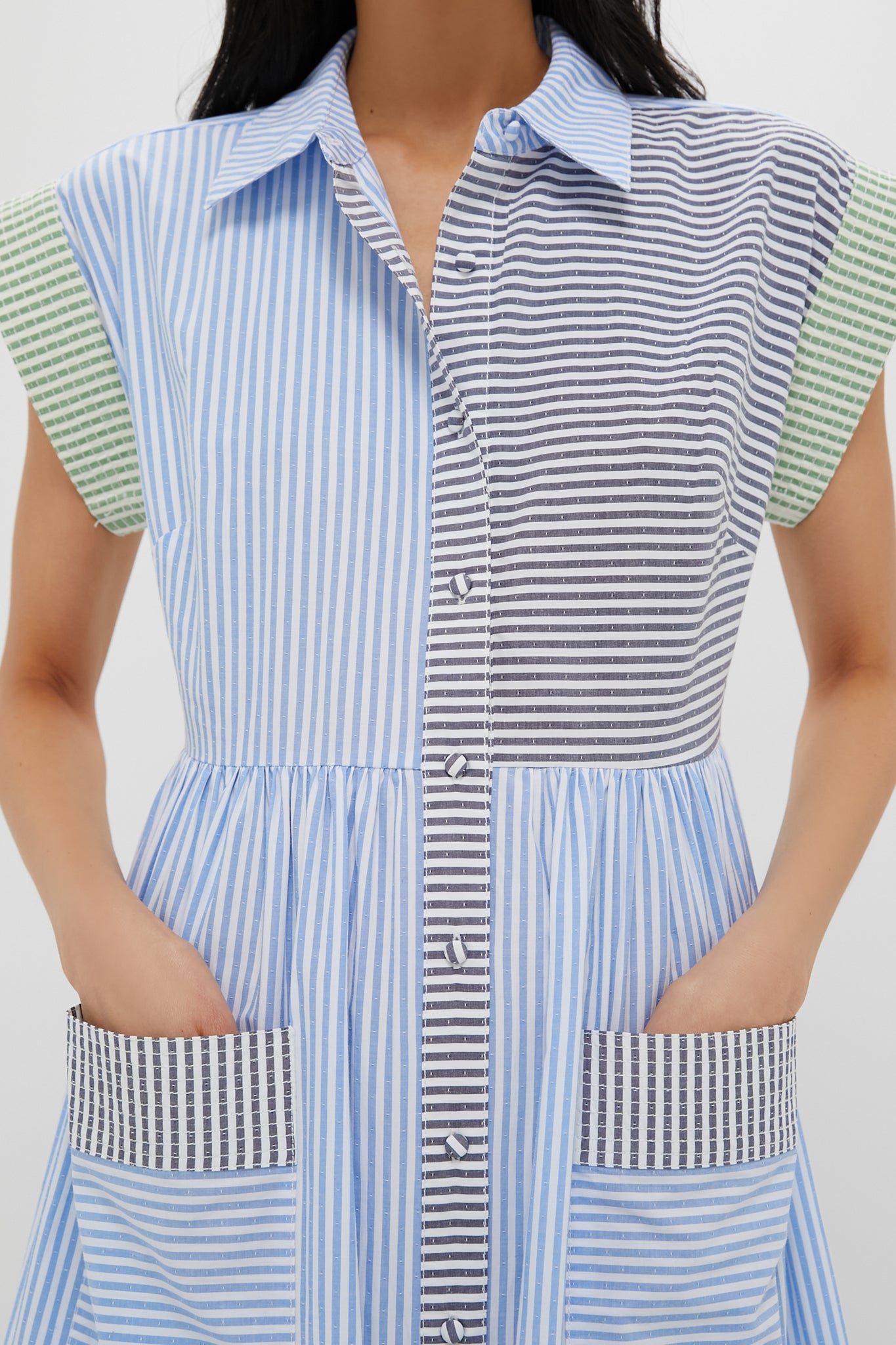 Croquet Stripe Sarah Dress-Beilave
