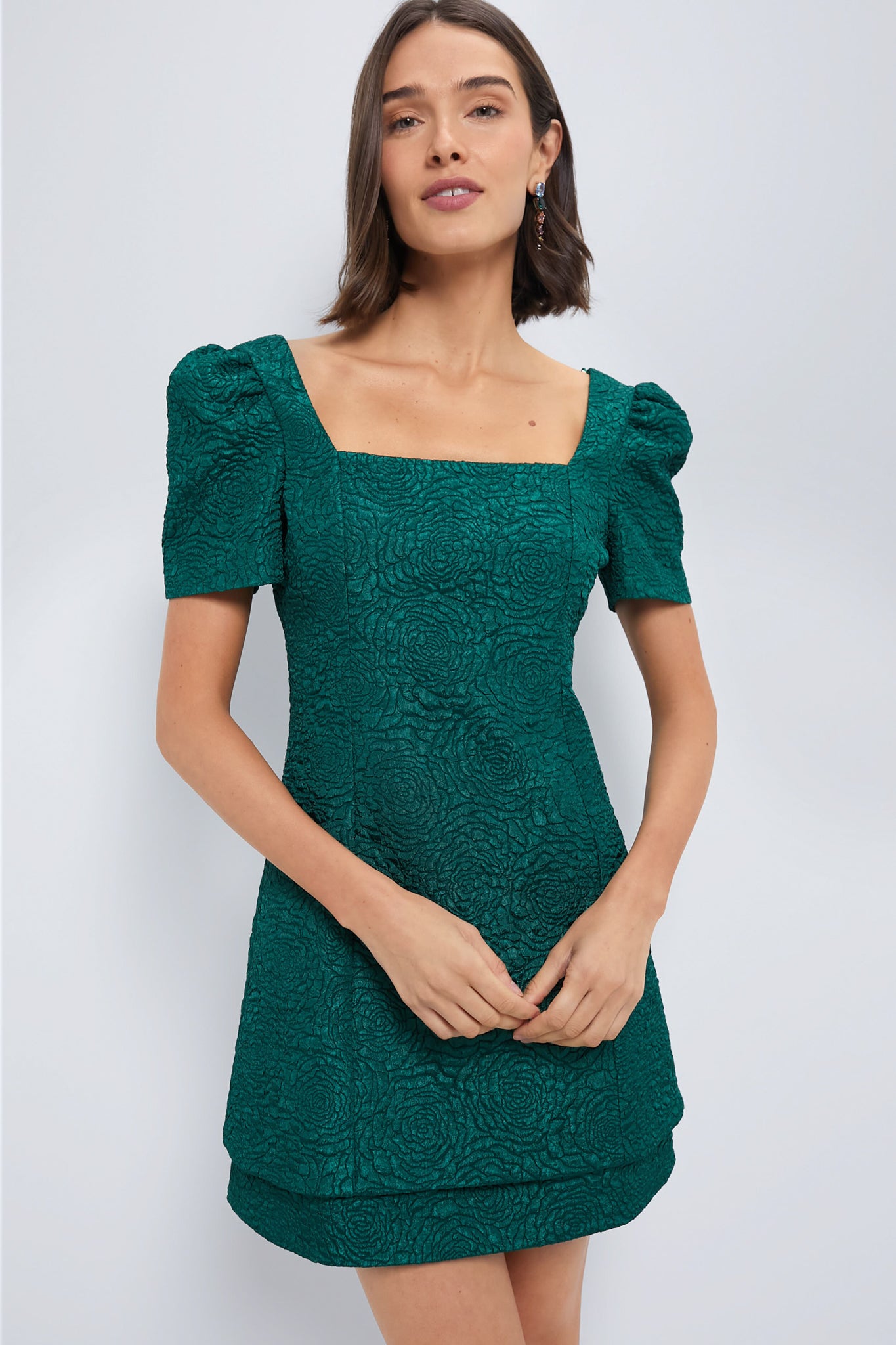 Emerald Green Juliana Mini Dress-Beilave