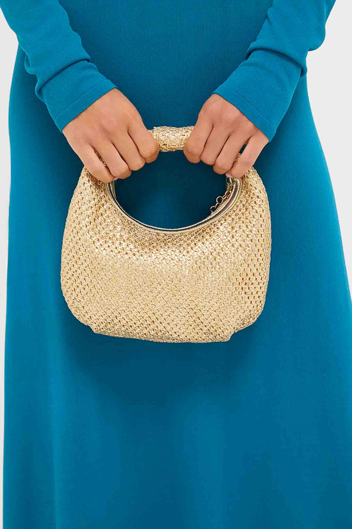 Gold Eden Woven Hobo-Beilave
