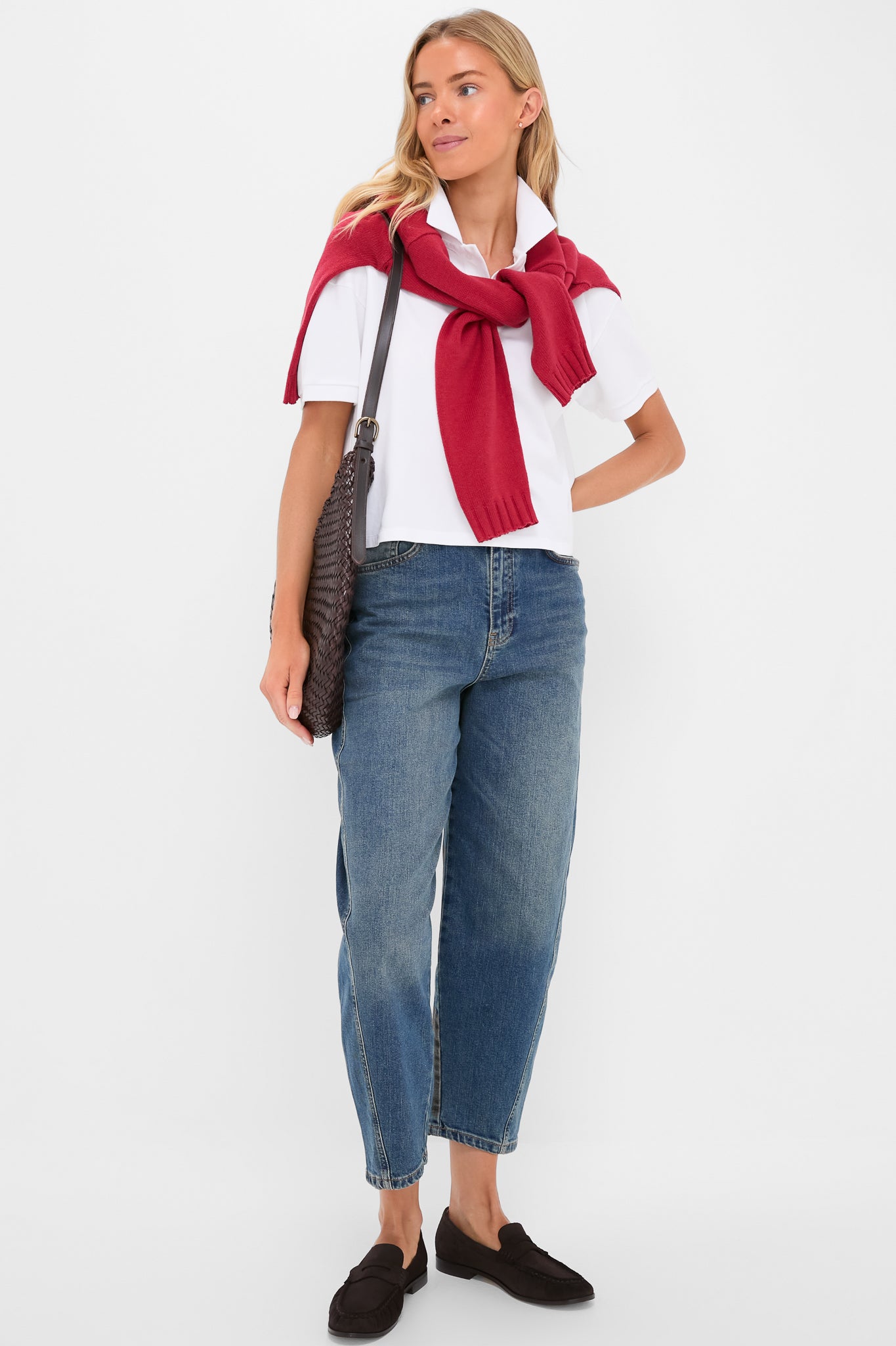 White Pique Holmes Boyfriend Polo-Beilave