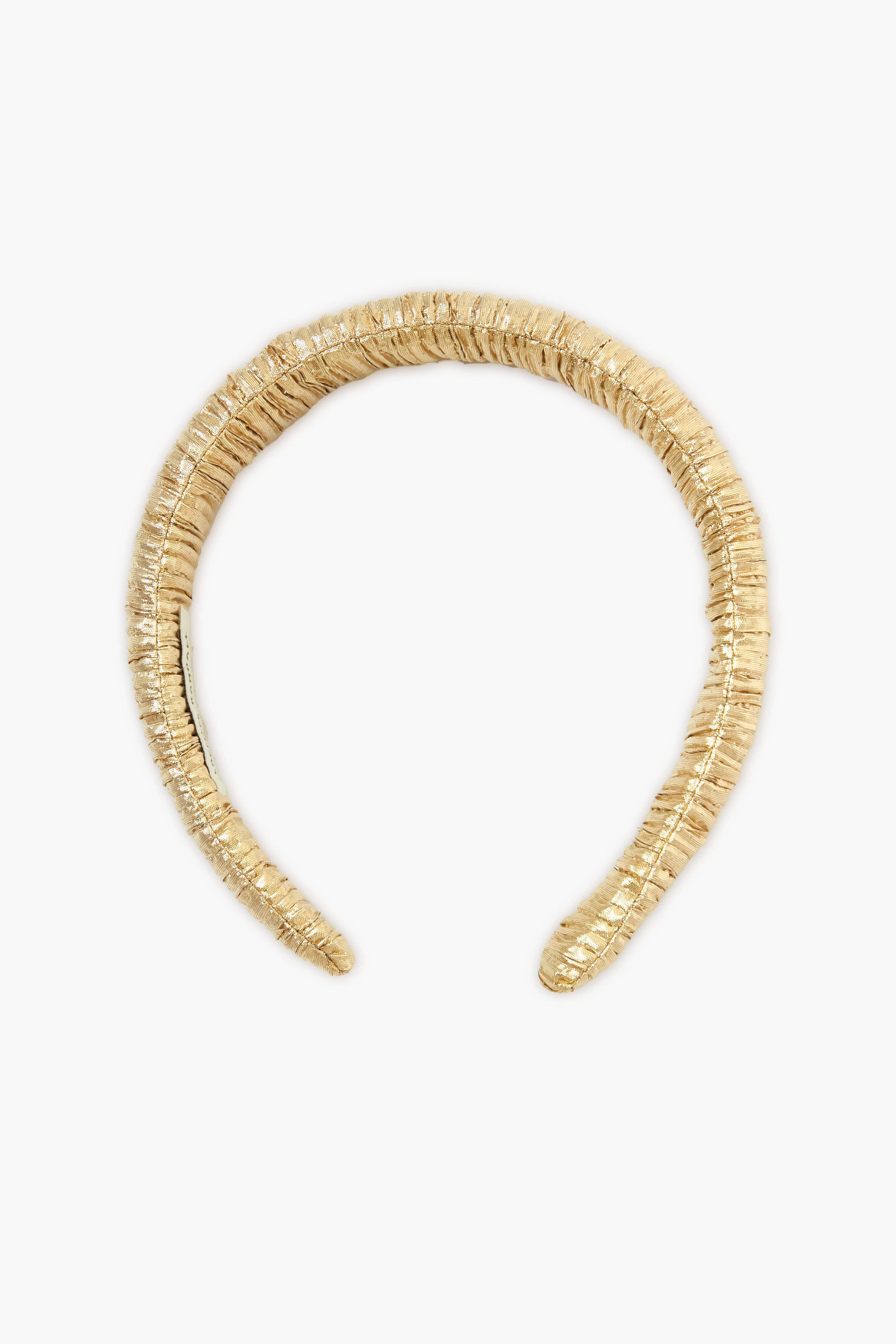 Gold Marina Puffy Headband-Beilave