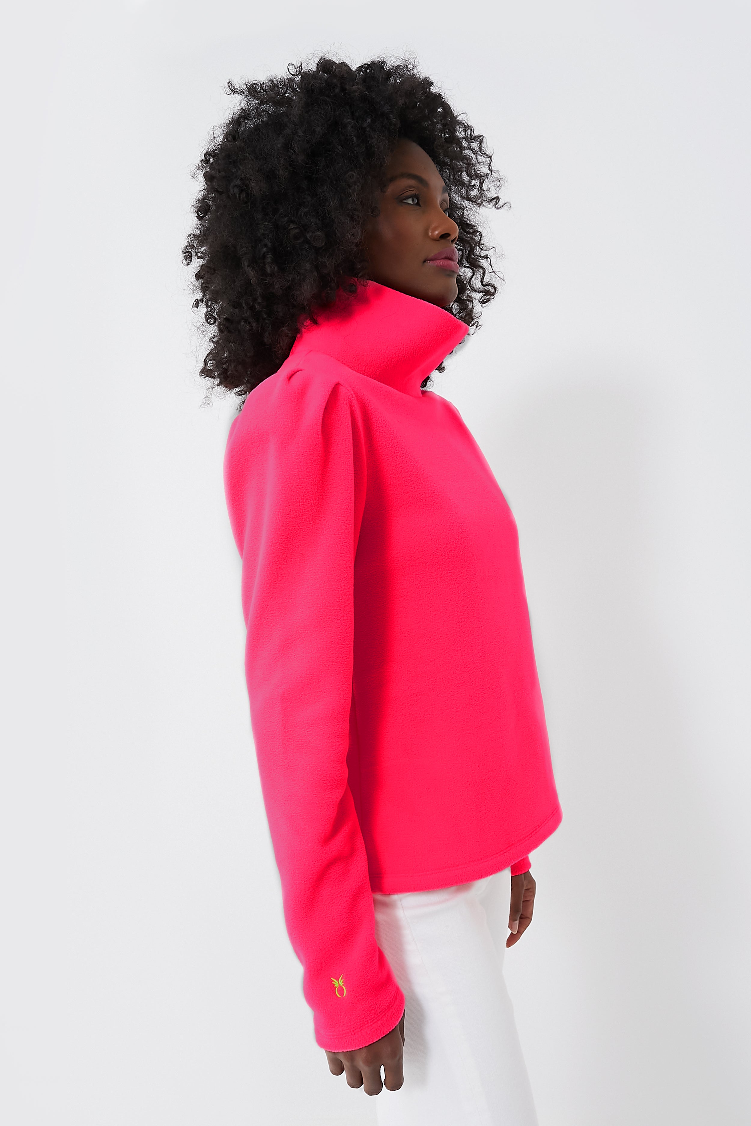 Exclusive Neon Pink Palmer Puff Sleeve Vello-Beilave