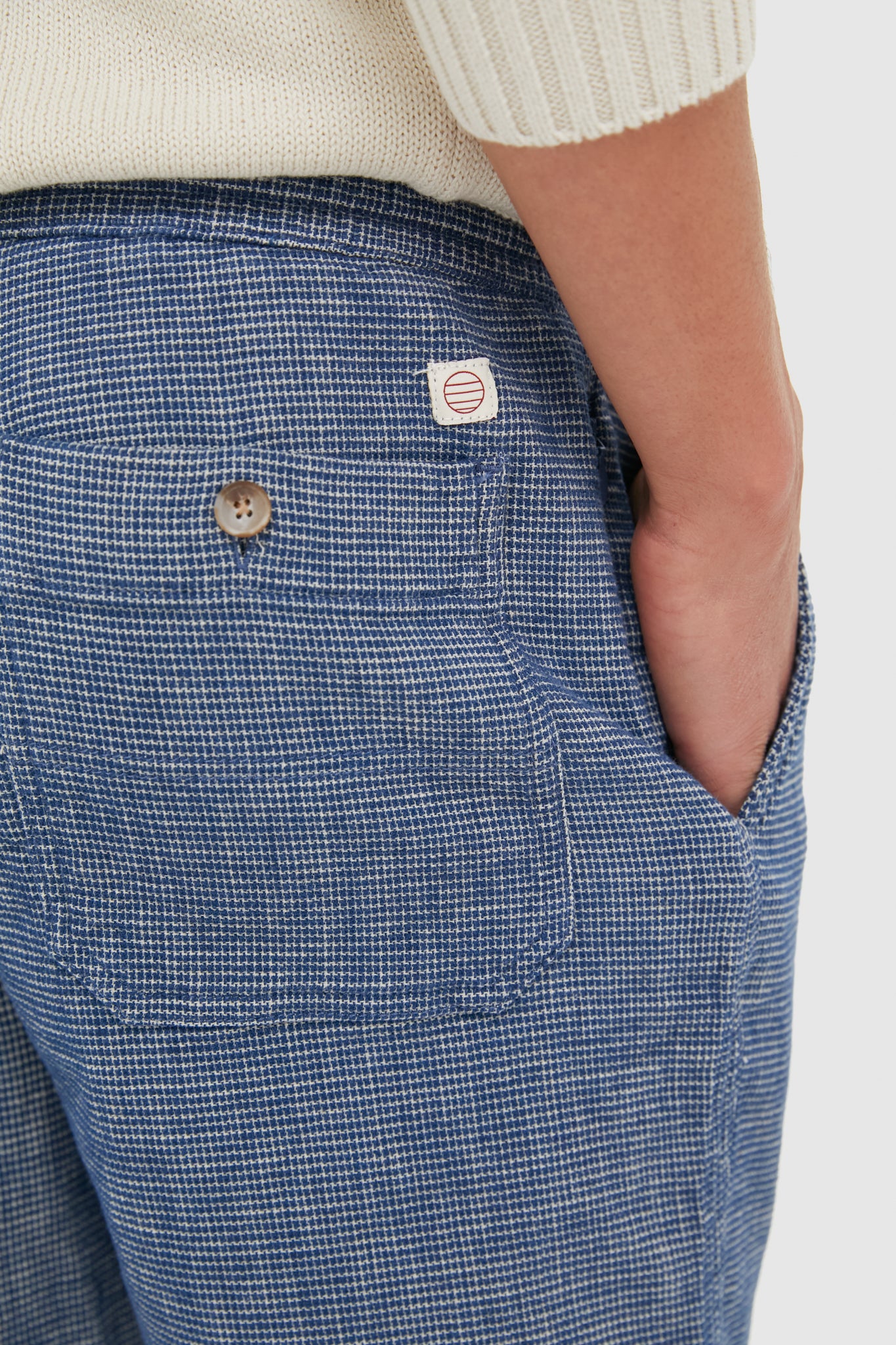 Navy Textured Saturday Beach Short-Beilave