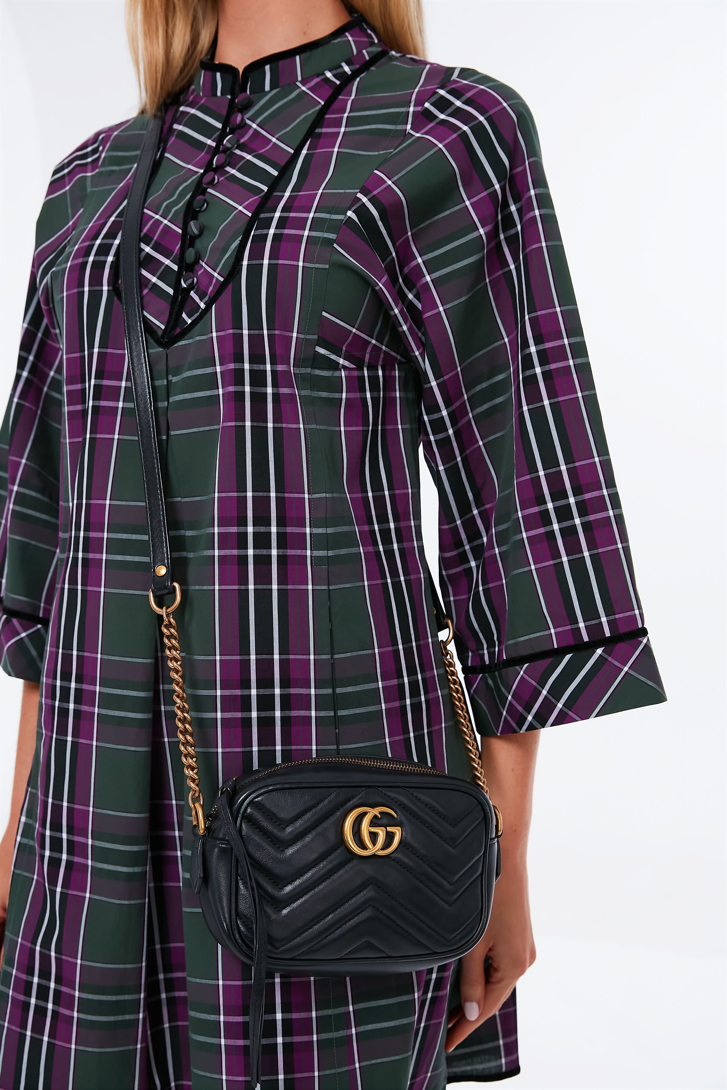 Gucci Black Mini Marmont Crossbody-Beilave