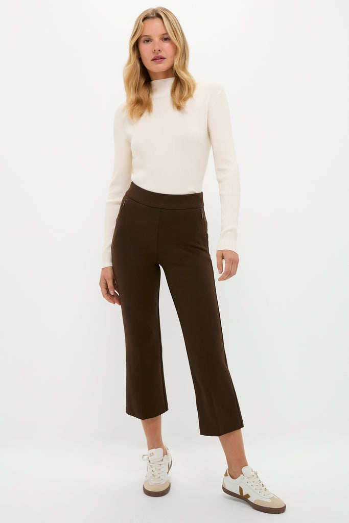 Cream Ribbed Holden Turtleneck-Beilave