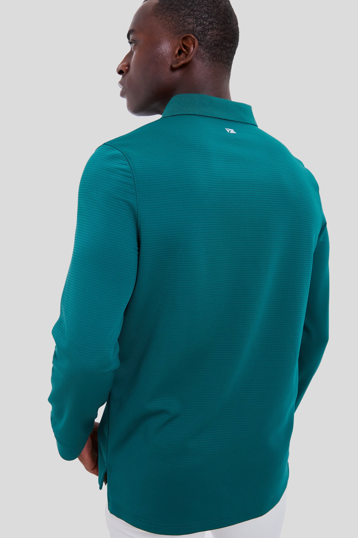 British Racing Green Cordova Long Sleeve Polo-Beilave