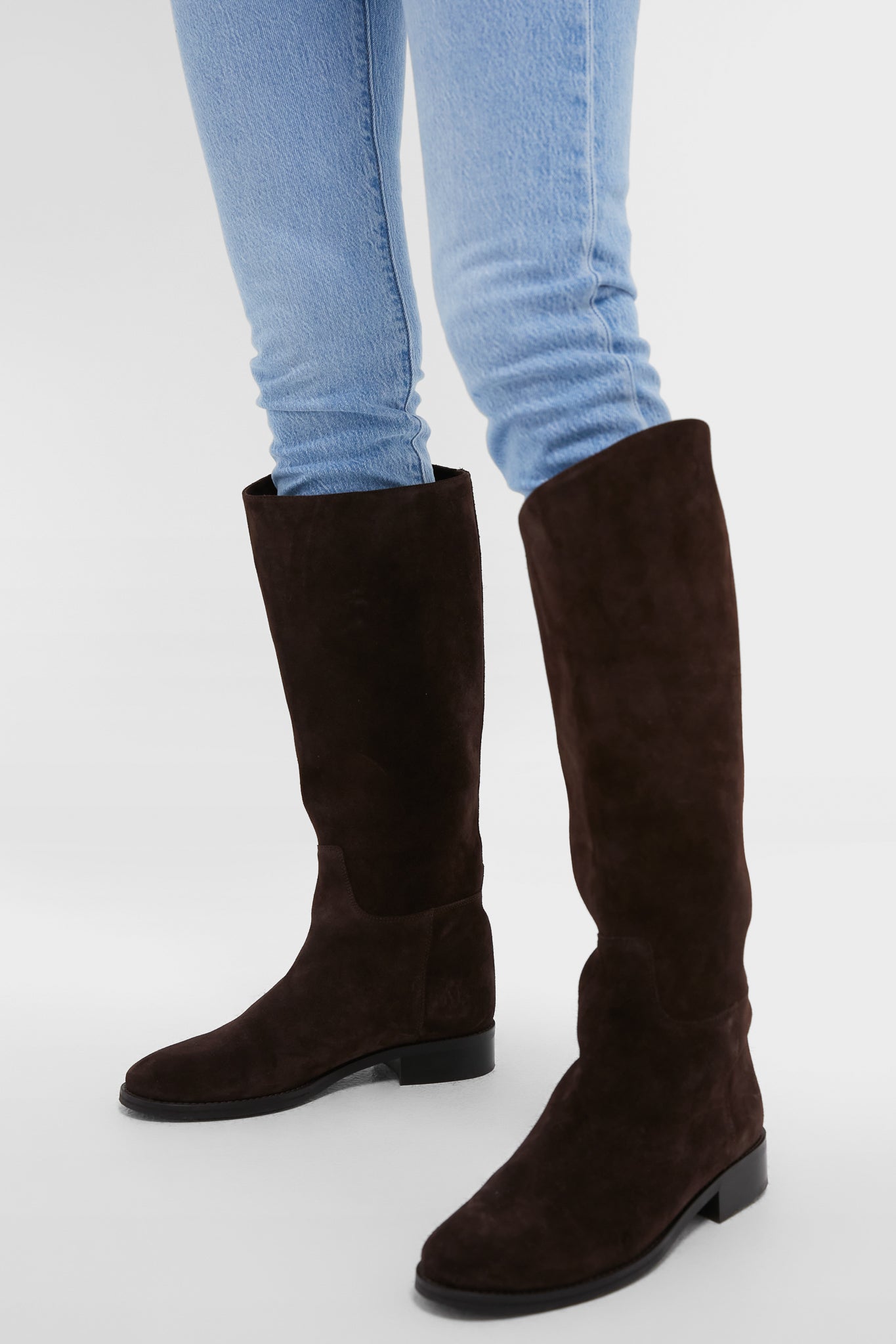 Chocolate Suede Ryder Boots-Beilave