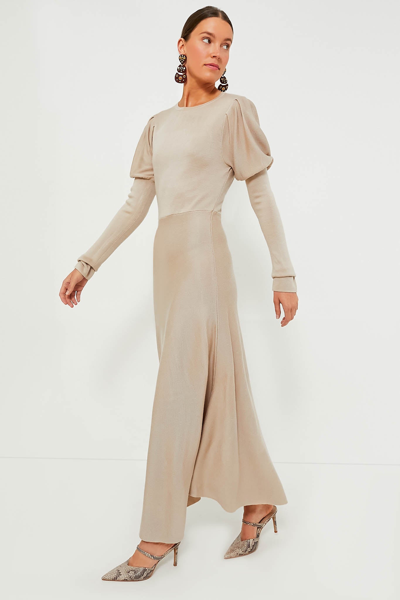 Tan Brielle Sweater Dress-Beilave