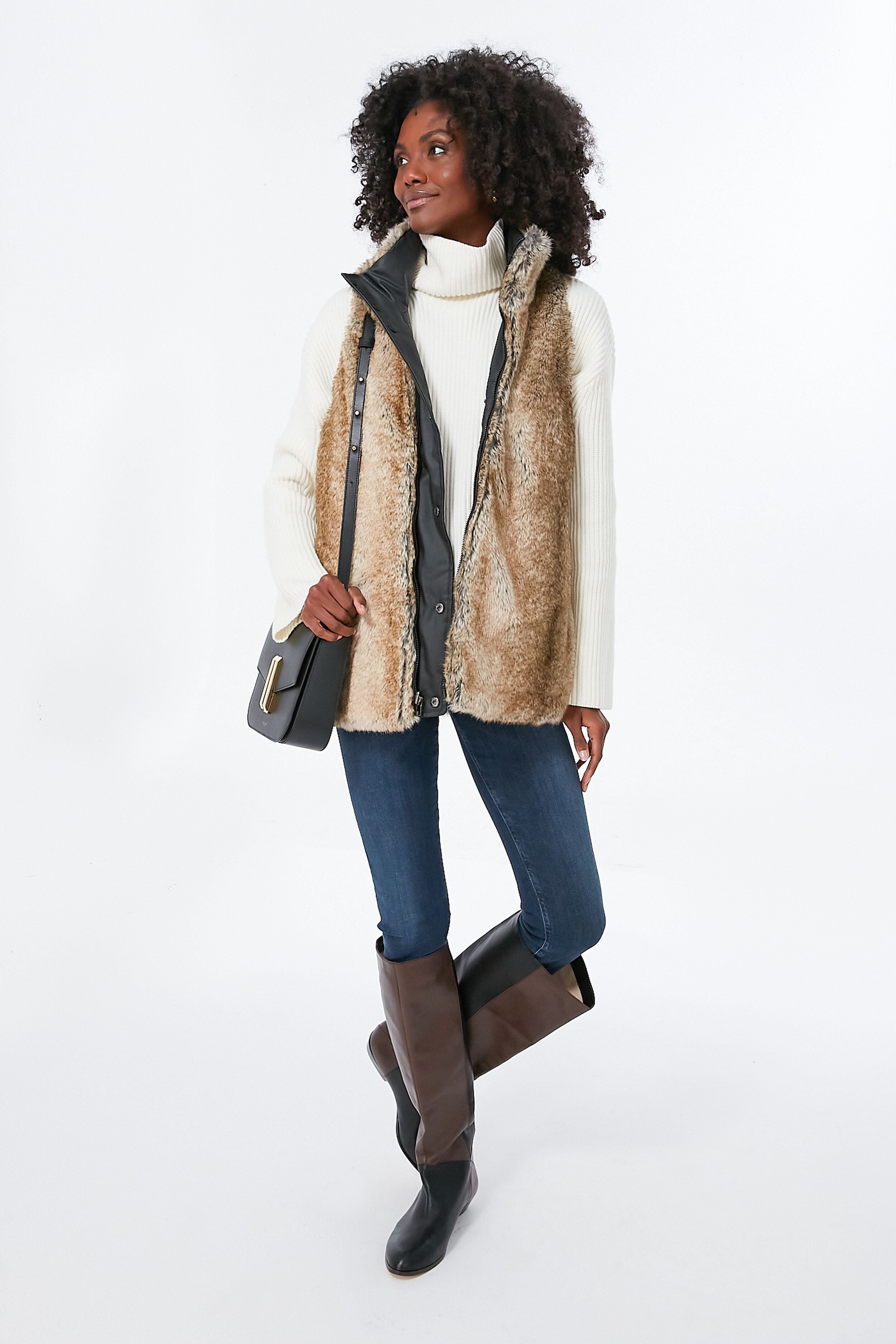 Winter White Laurel Turtleneck-Beilave