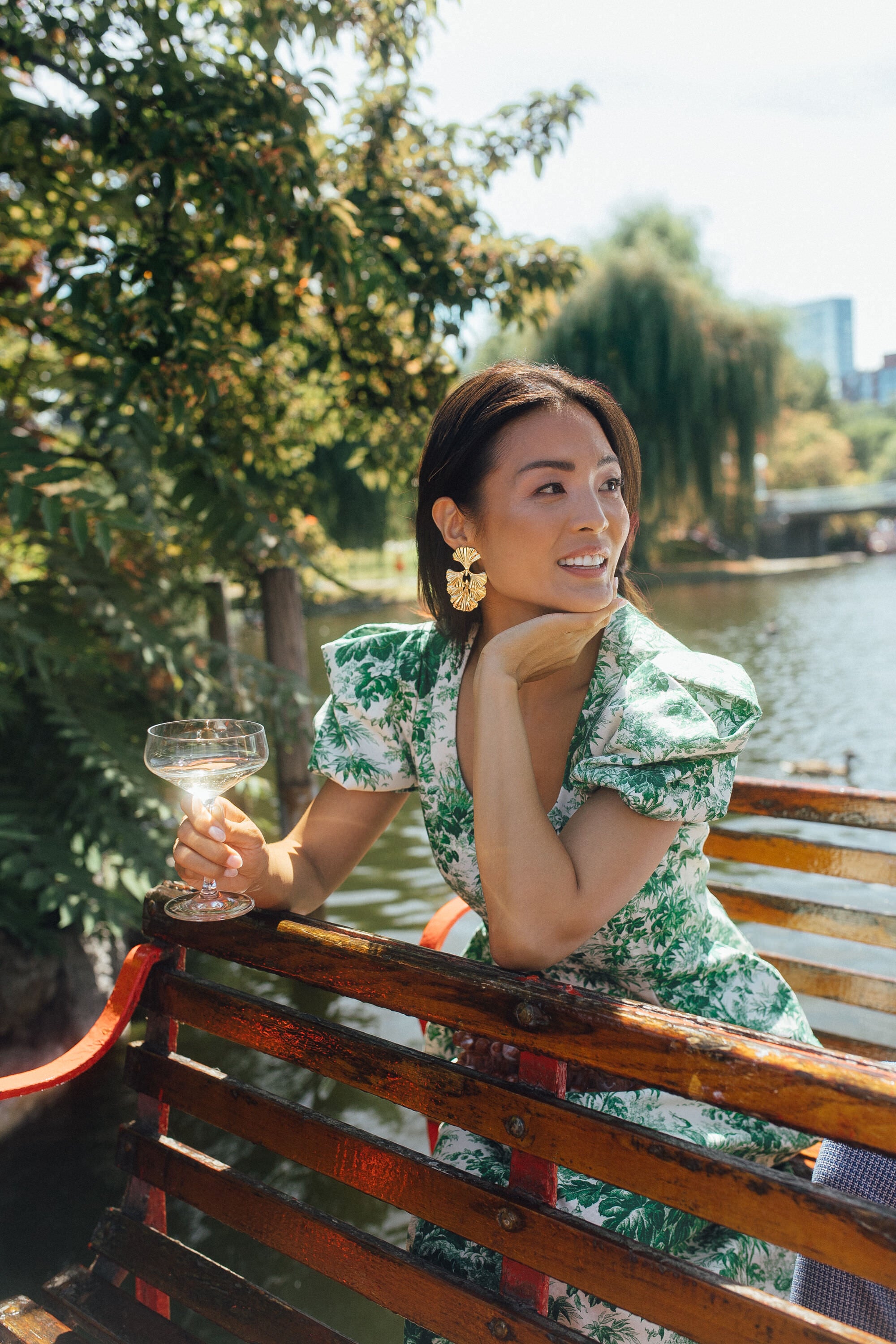 Cypress Toile Amelia Gown-Beilave