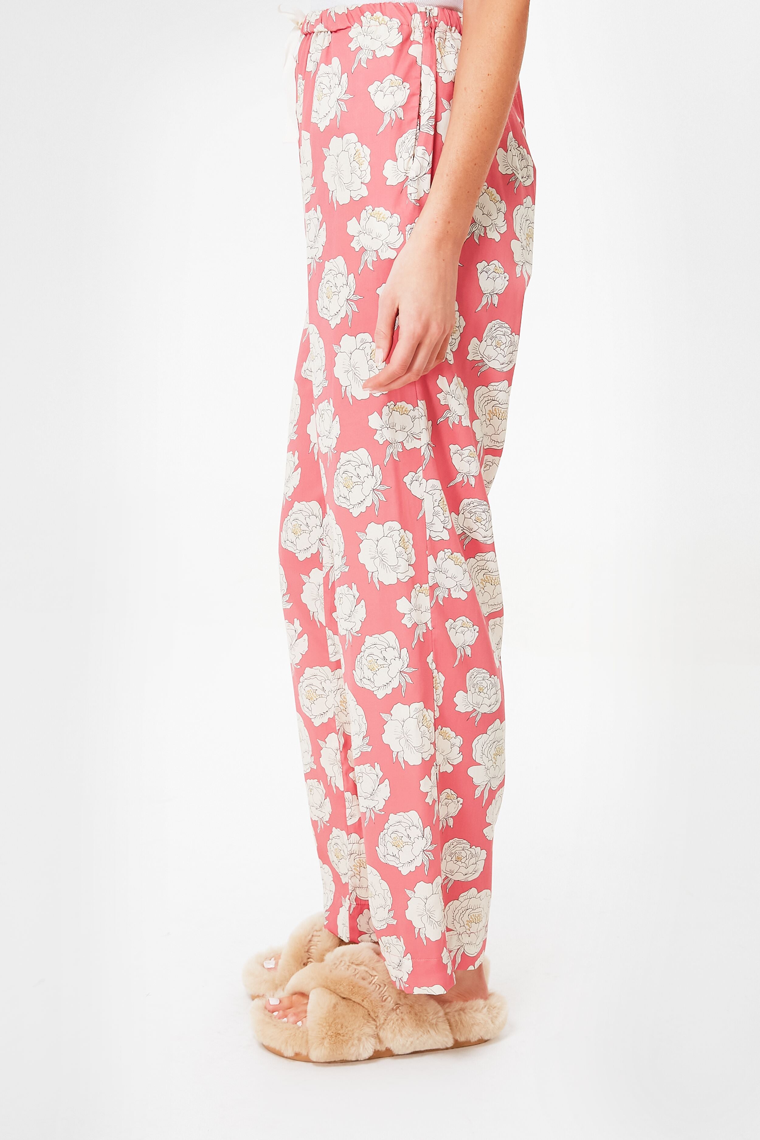 Tyrian Pink Violaine Pajama Pants-Beilave