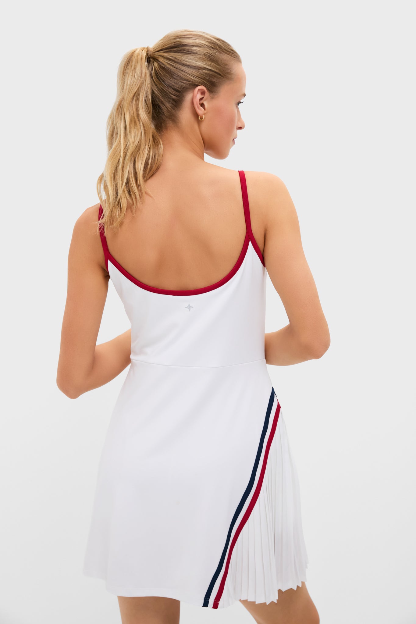 White Performance Jersey Cleo Tennis Tank Dress-Beilave