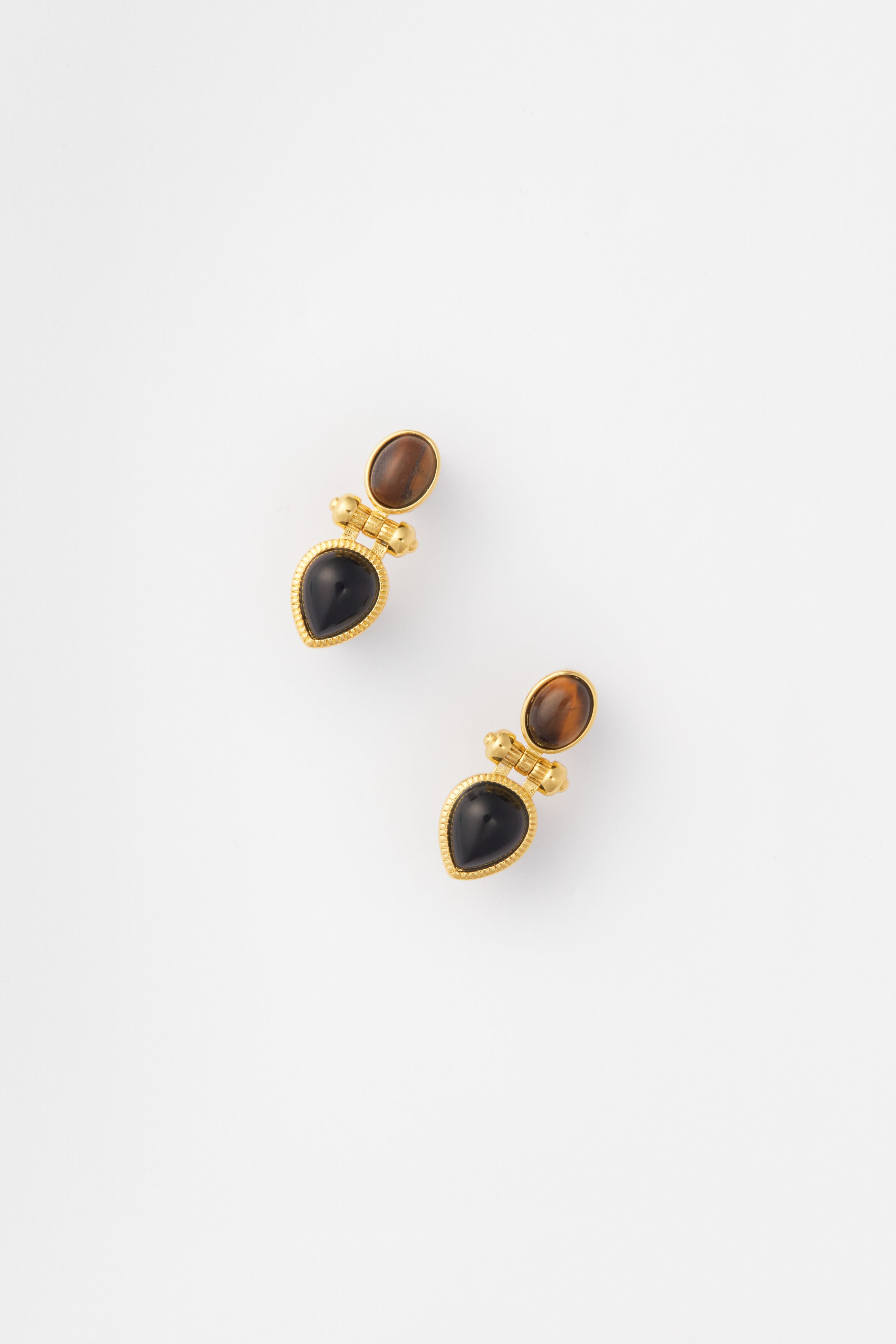 Gold Rosario Earrings-Beilave