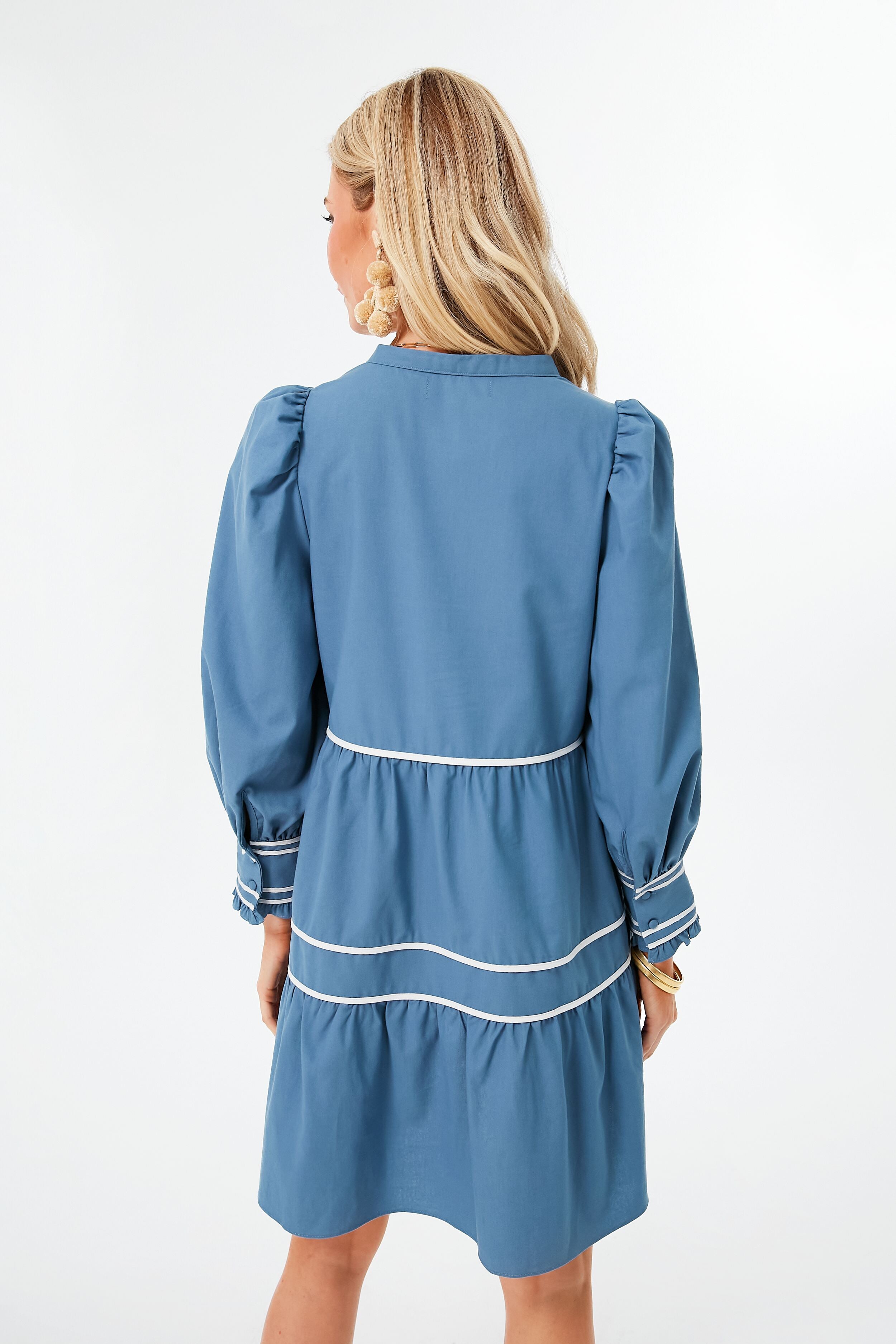 Blue Tiered Abby Dress-Beilave