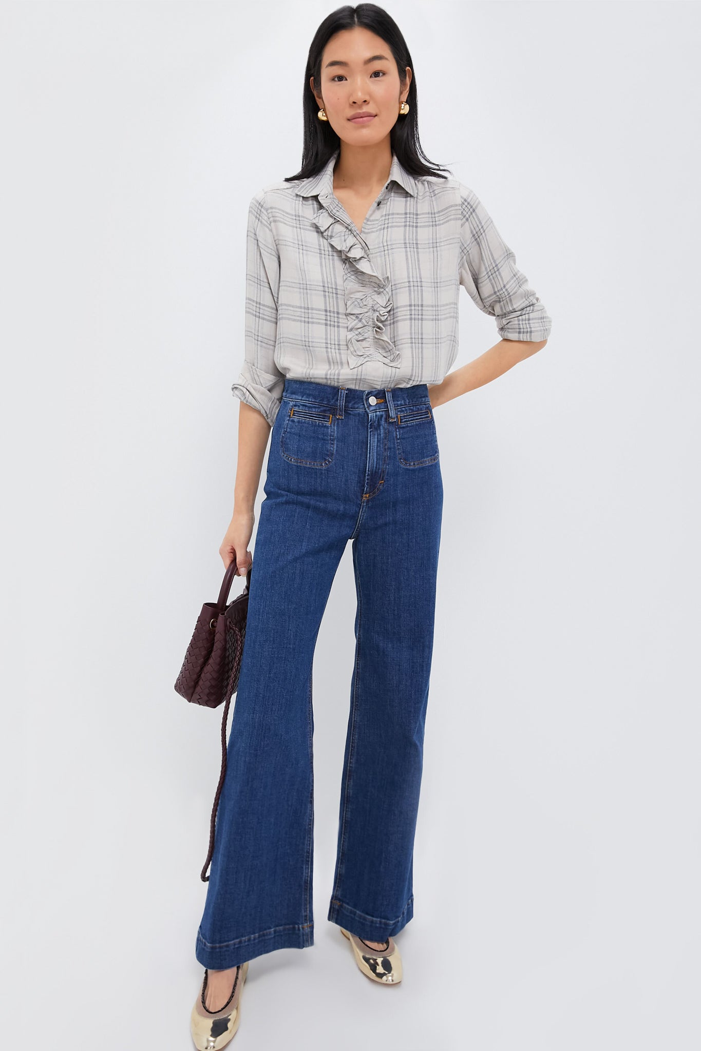 Tan Plaid Beaufort Button Down-Beilave