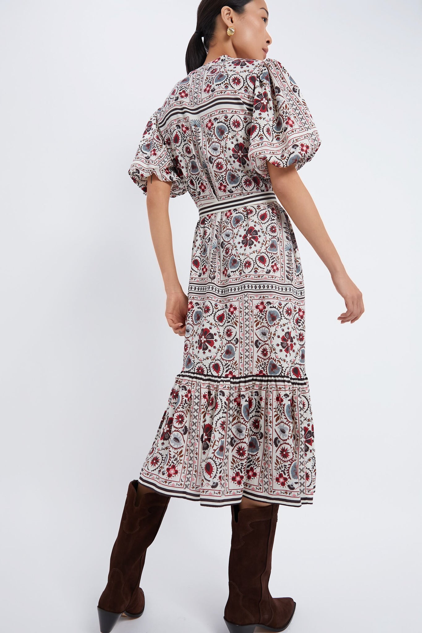 Patchwork Floral Lewis Dress-Beilave