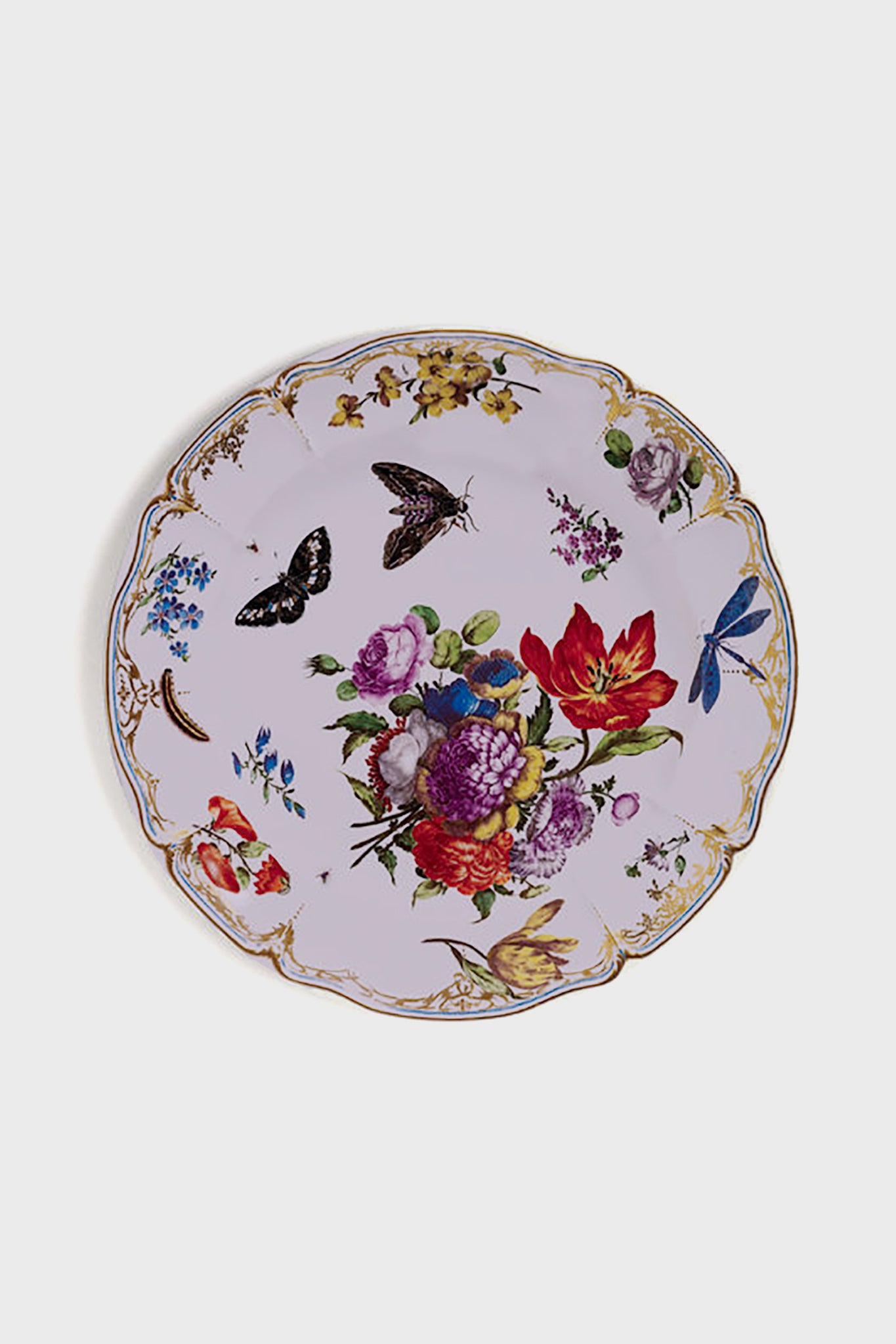 Pink Butterfly Tin Plate-Beilave