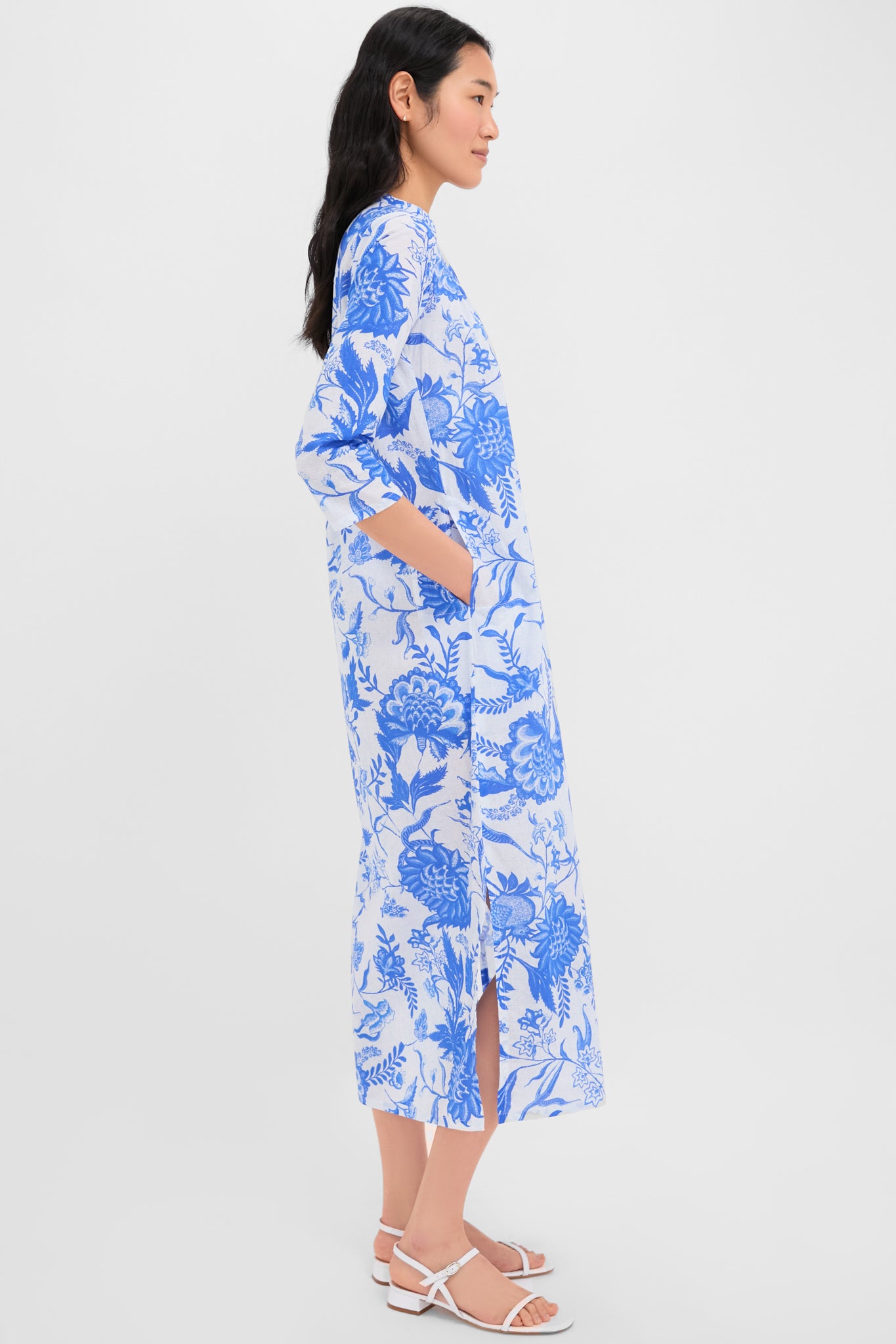 Blue Tiffany Asha Long Kurta-Beilave