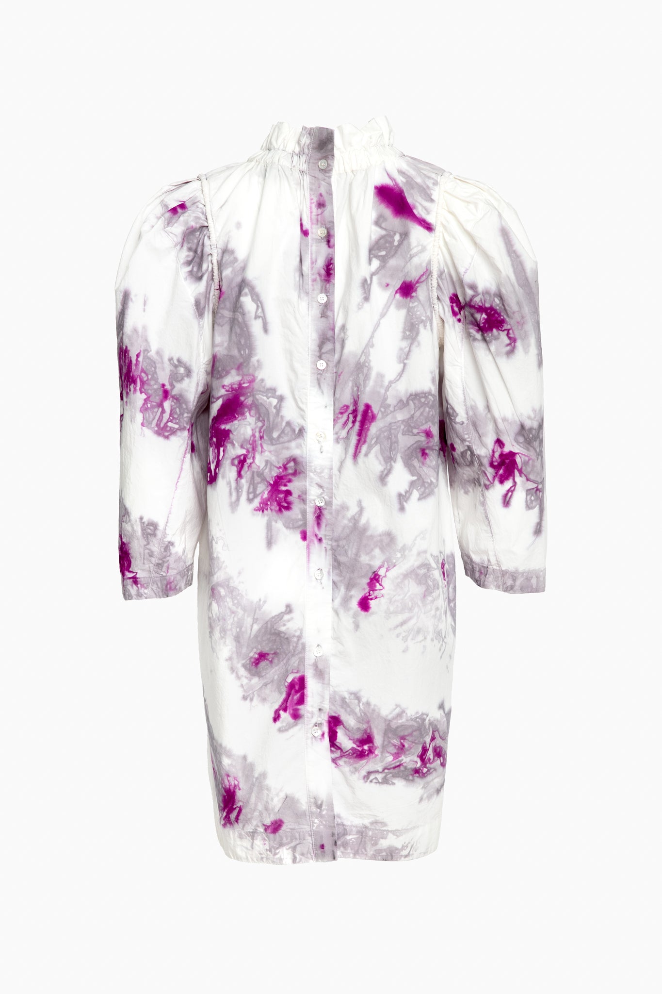Fuchsia Tie Dye Tamara Tunic Dress-Beilave