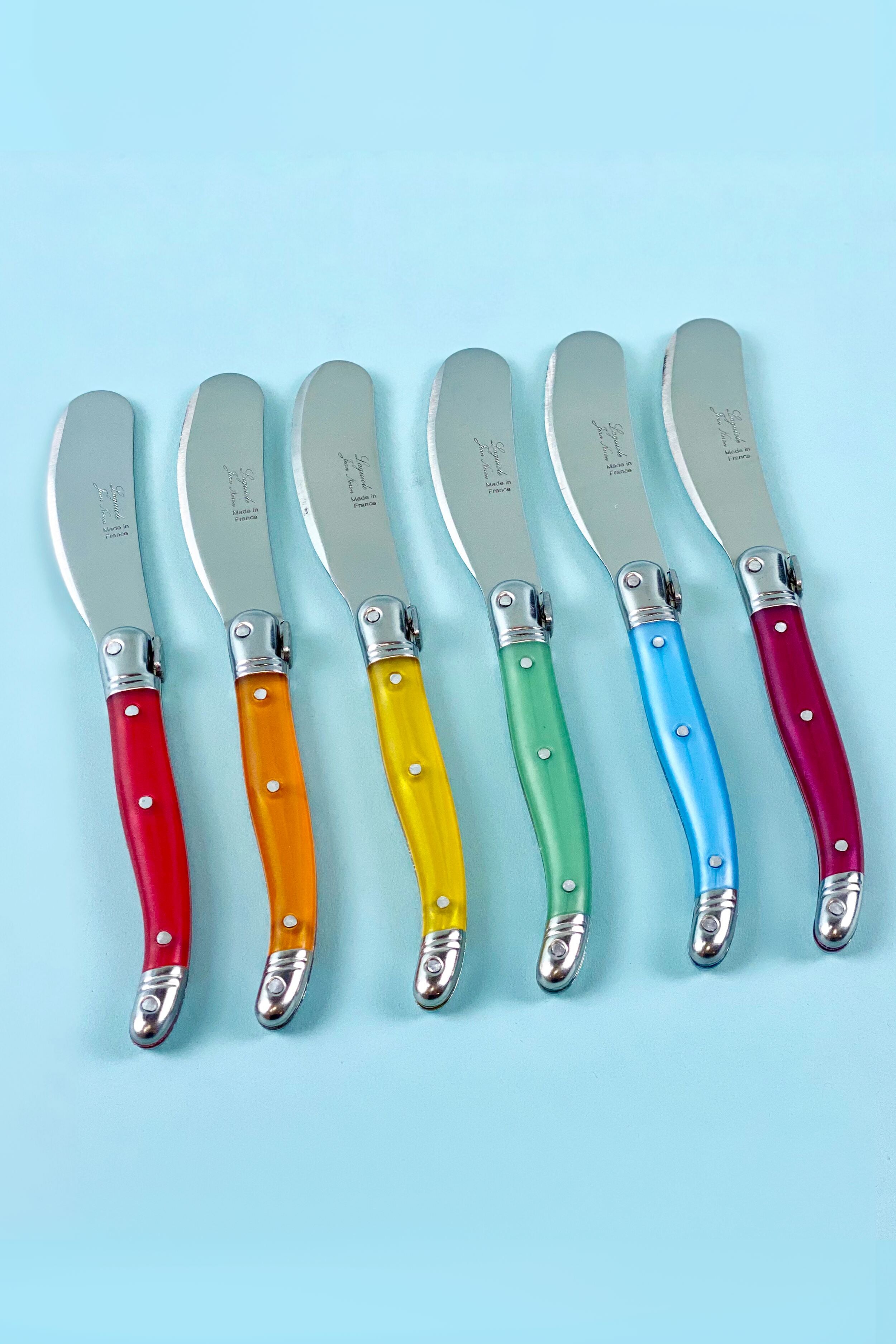 Rainbow Mini Cheese Spreaders (Set of 6)-Beilave