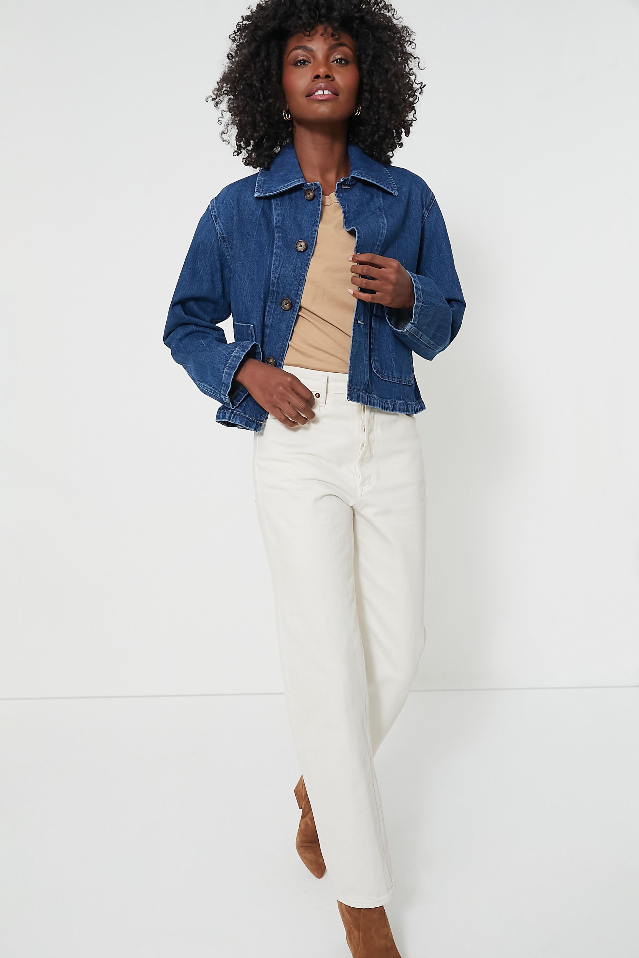 Wills Wash Rigid Denim Cropped Denim Jacket-Beilave