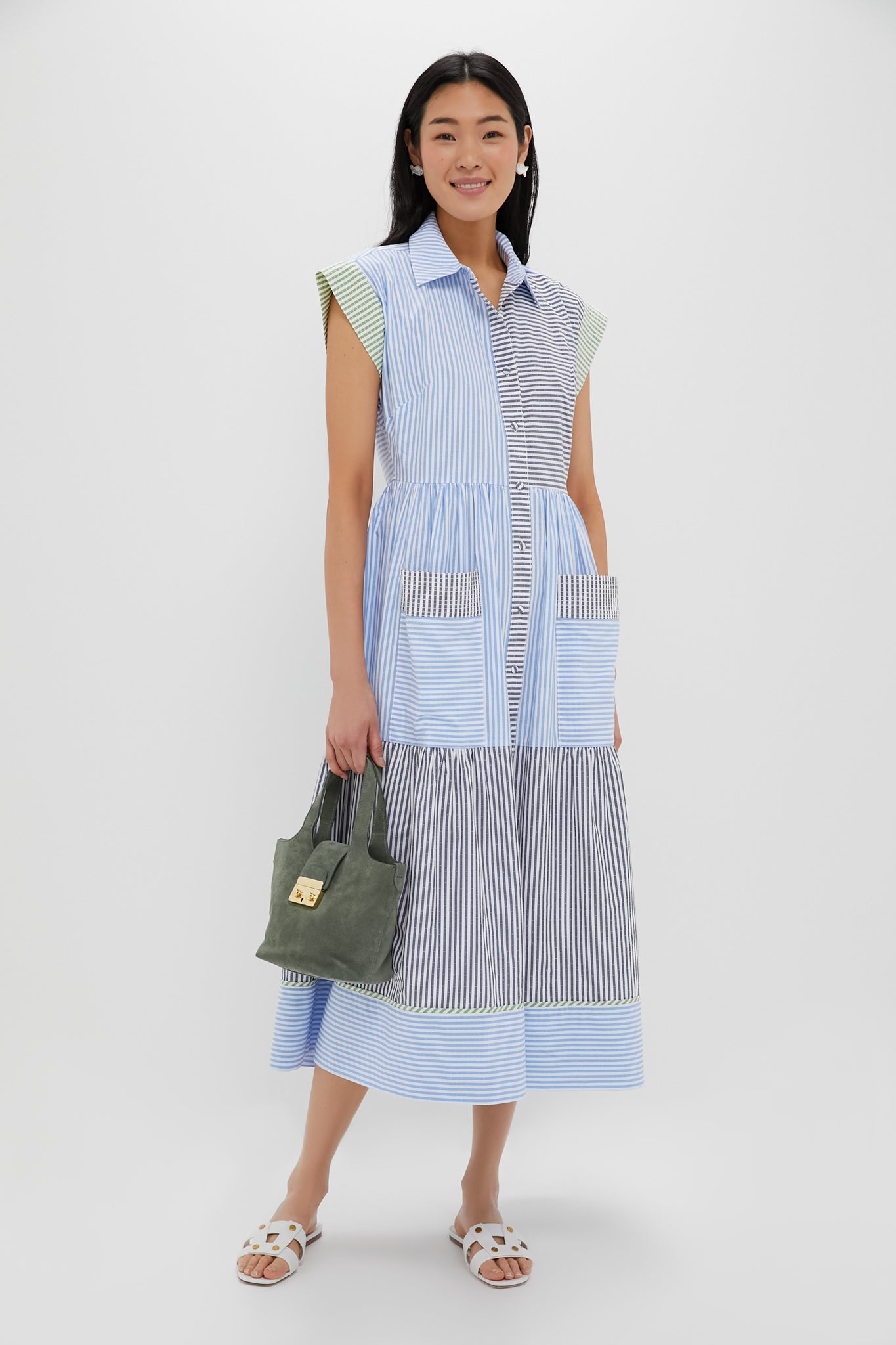 Croquet Stripe Sarah Dress-Beilave