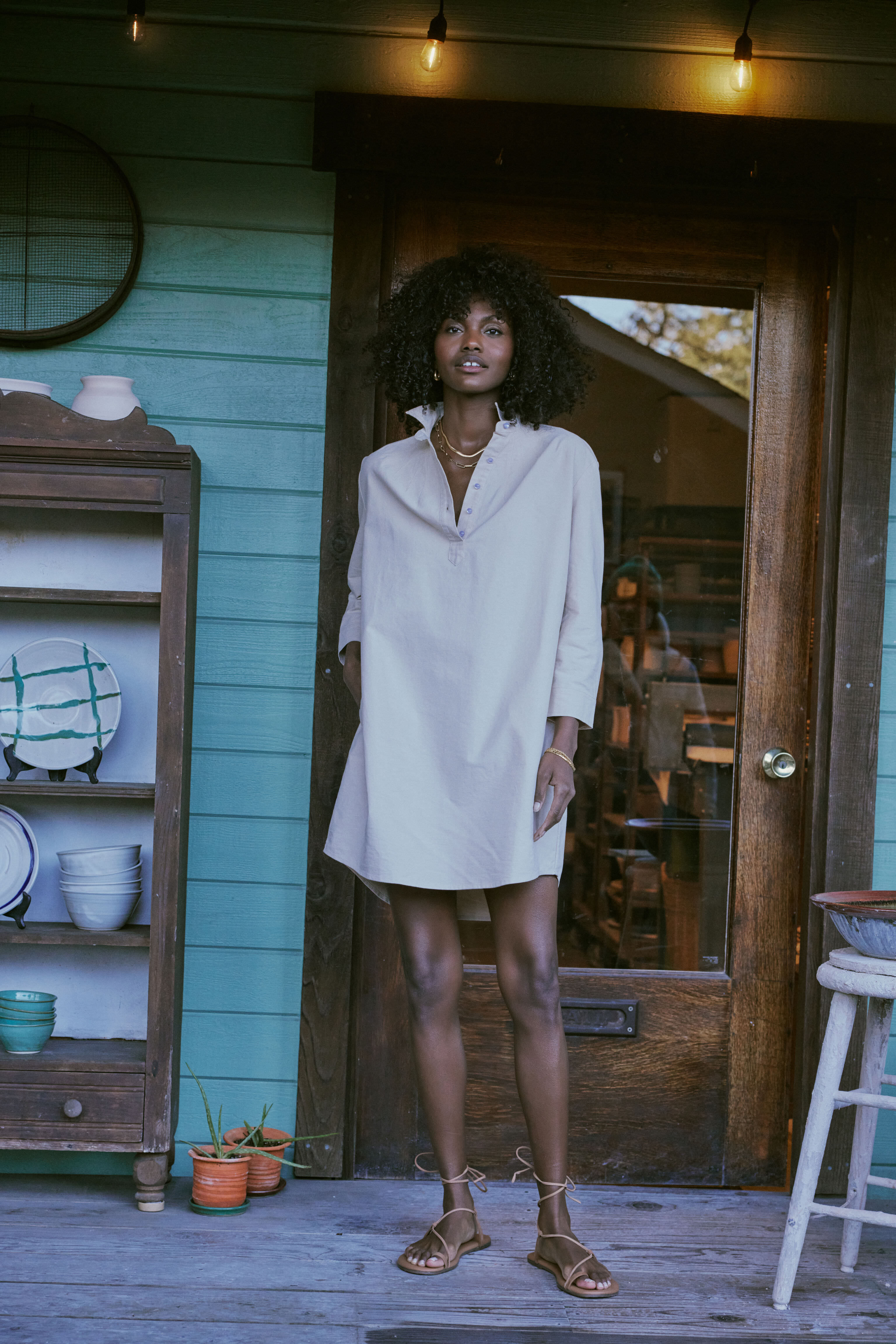 Tan Polly Dress-Beilave